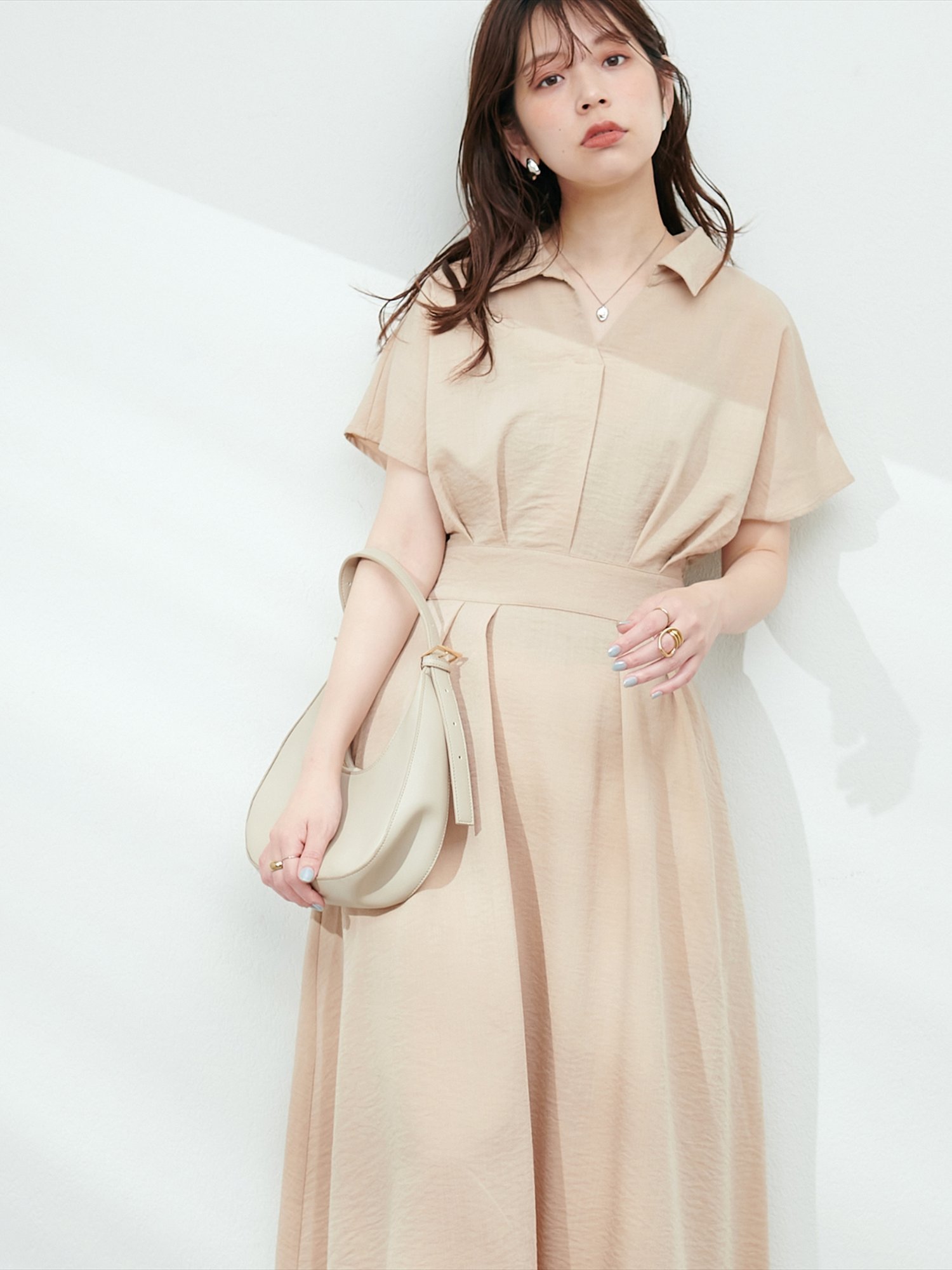 涼しげな正絹ツーピース YASHIKI / Fuyushigure Half Zip Knit – carol ONLINE STORE