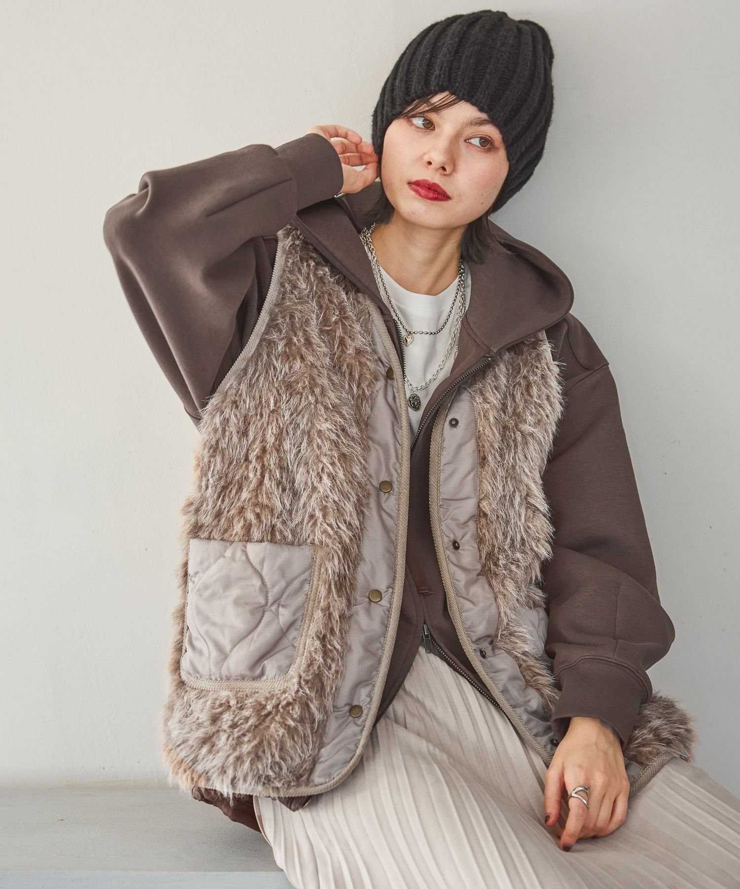 【niko and...】 アソートファーベスト Mサイズ 完売品 楽天市場】アソートファーベスト niko and  ニコアンド ジャケット