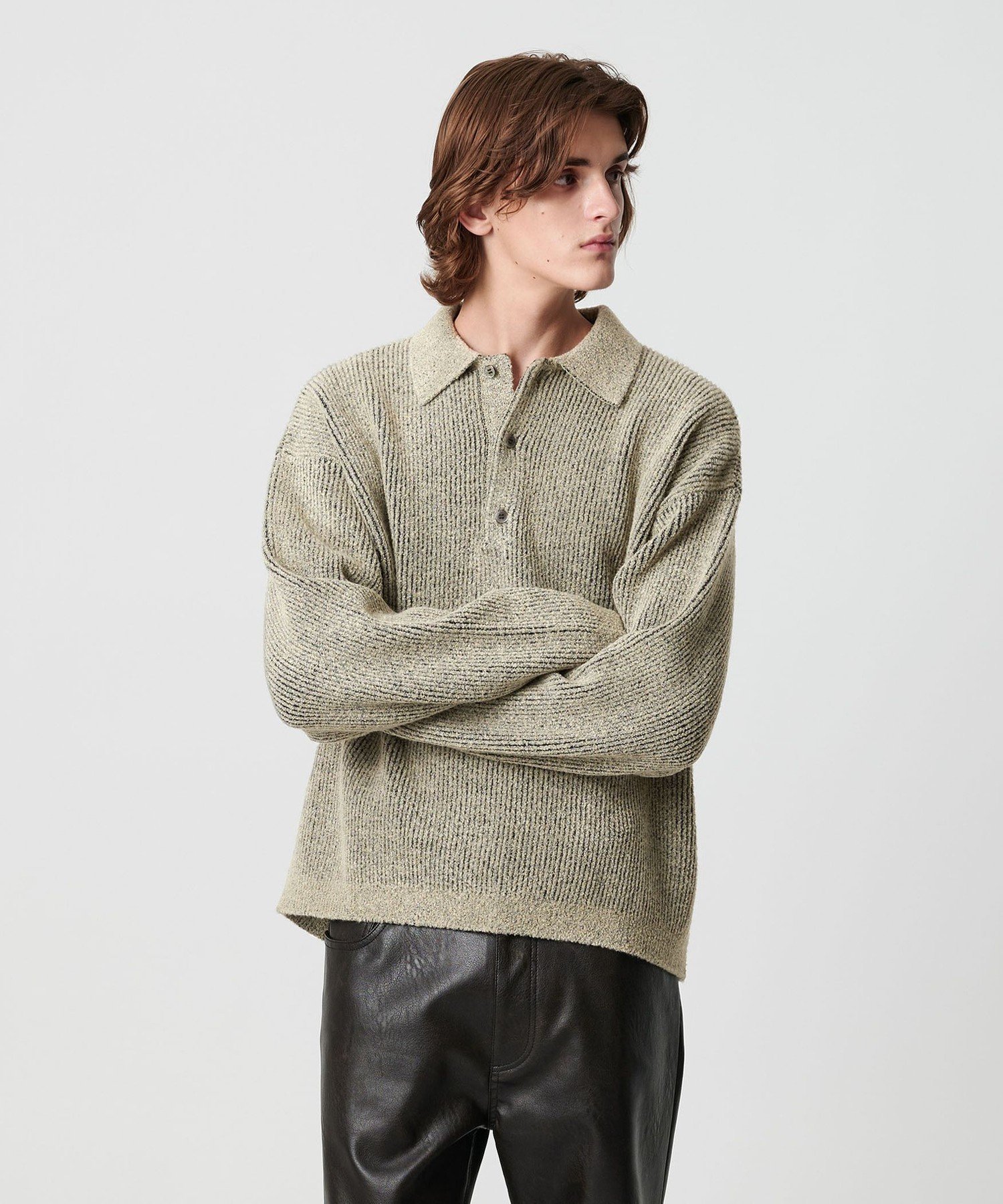 SLOANE￼（スローン）新品未使用　ニットポロシャツ SLOANE（スローン）の「【別注】＜SLOANE＞ ニット ポロシャツ（ニット