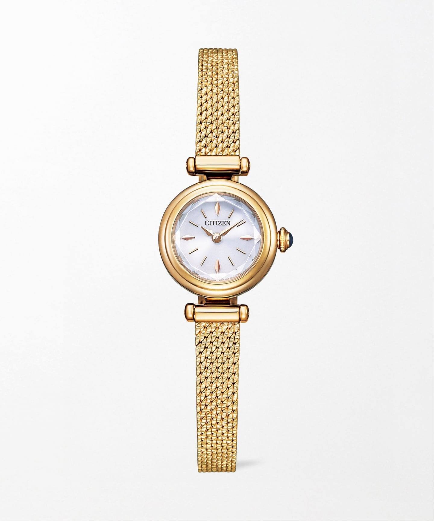 【稼働品】citizen　Kii：　エコドライブ　EG2792-50A CITIZEN｜Kii:/(W)エコ・ドライブ メッシュバンドモデル EG7040