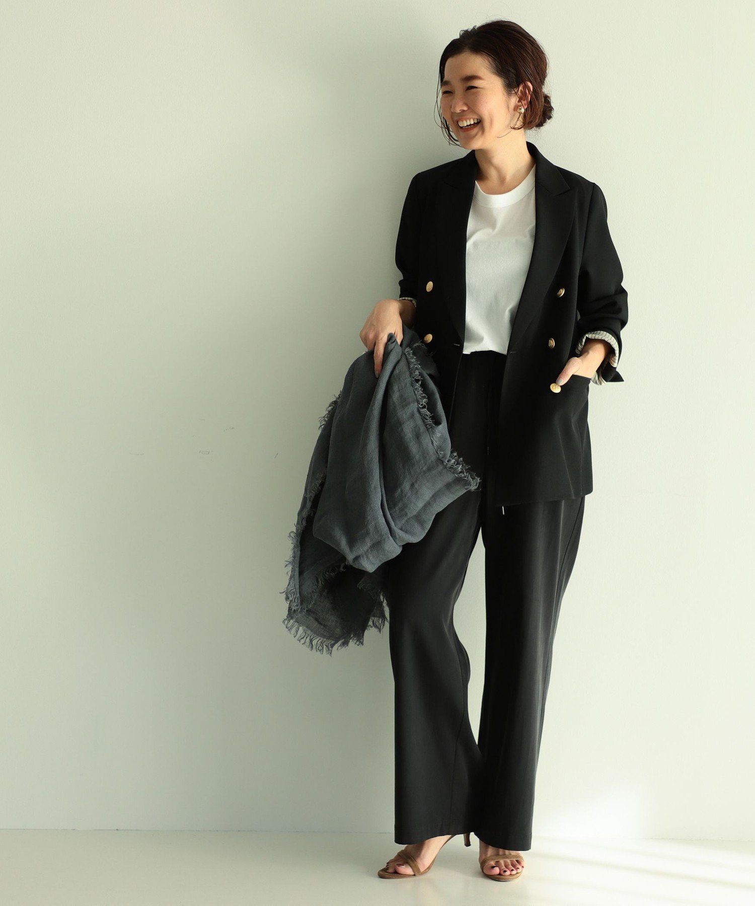 Demi-Luxe BEAMS Demi-Luxe BEAMS / ドライギャバジン 6ボタン ダブル 