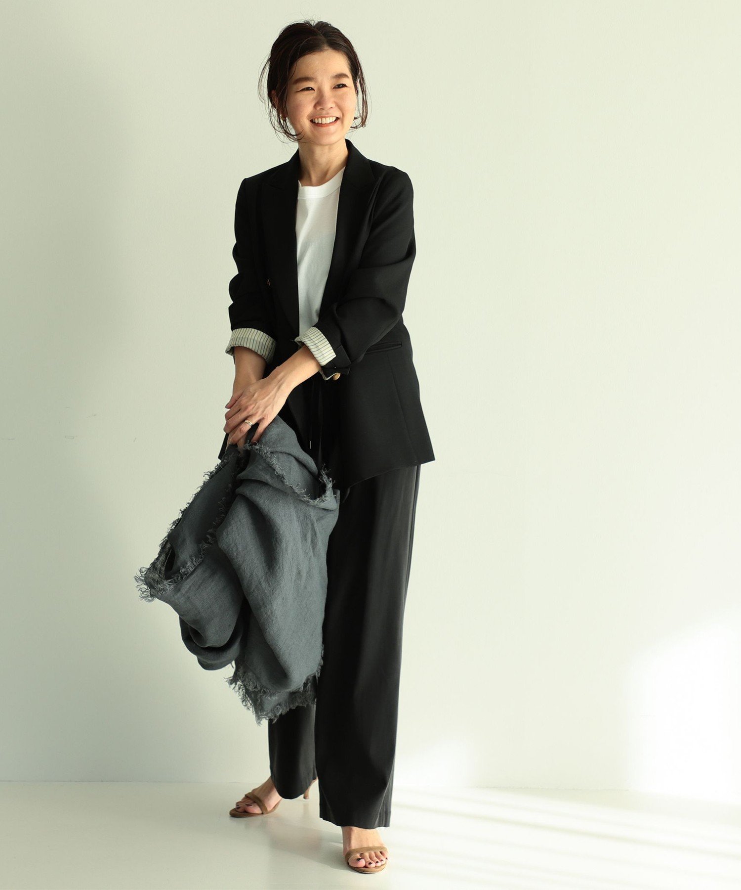 Demi-Luxe BEAMS Demi-Luxe BEAMS / ドライギャバジン 6ボタン ダブル 