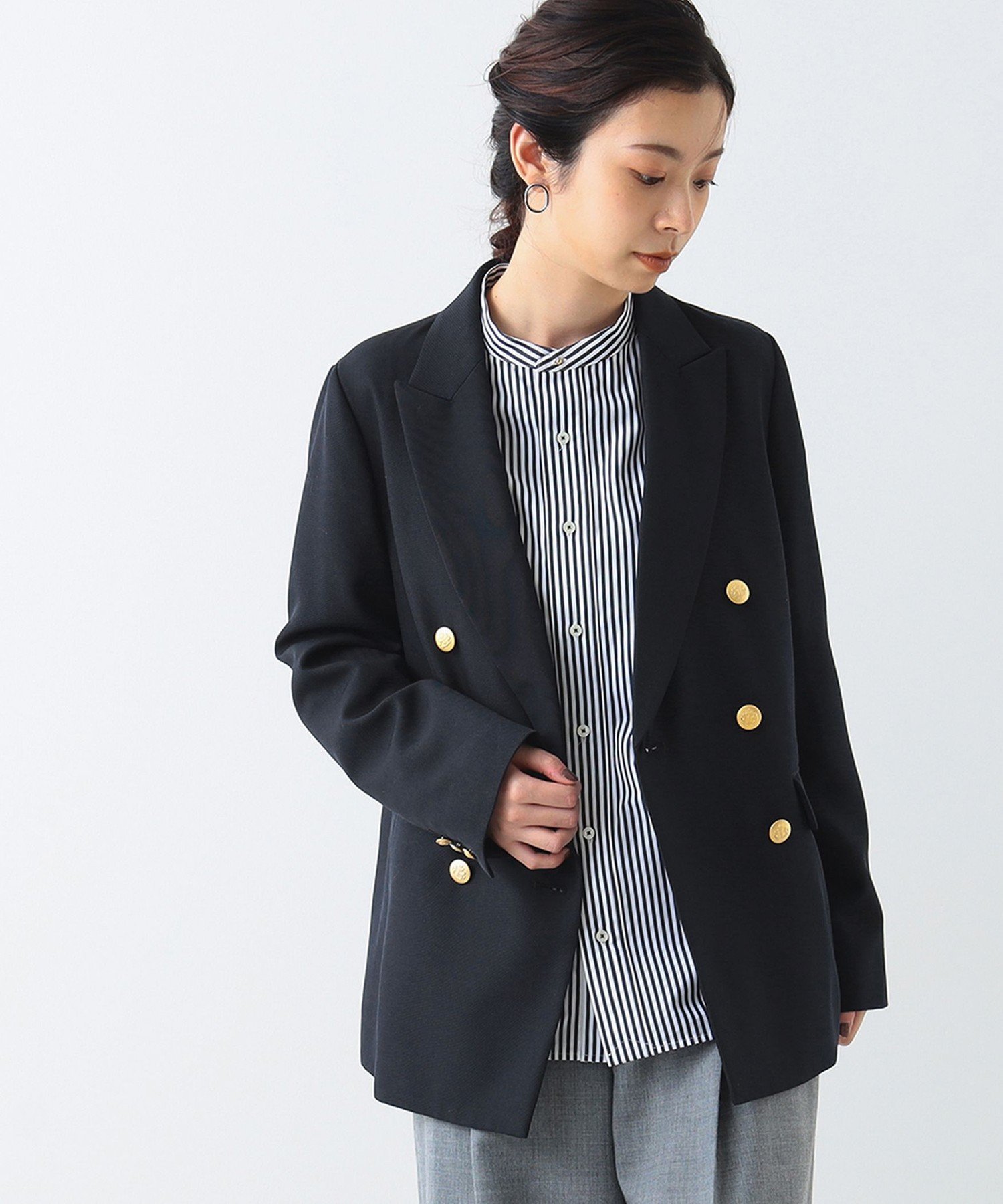 Demi-Luxe BEAMS Demi-Luxe BEAMS / ドライギャバジン 6ボタン ダブル 