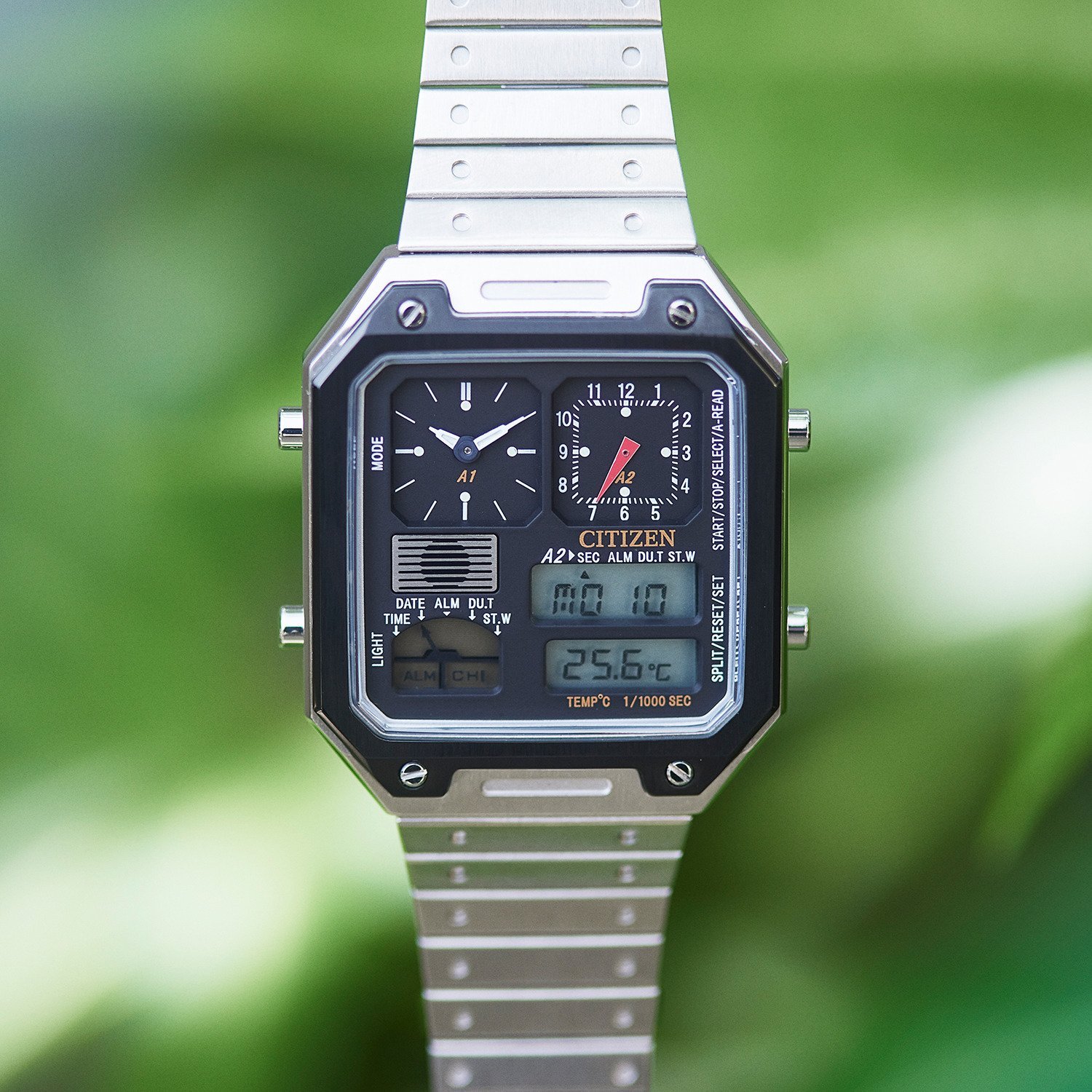 CITIZEN シチズン アナデシテンプ 腕時計 楽天市場】シチズン 腕時計 アナデジテンプ ブラック 復刻 250本