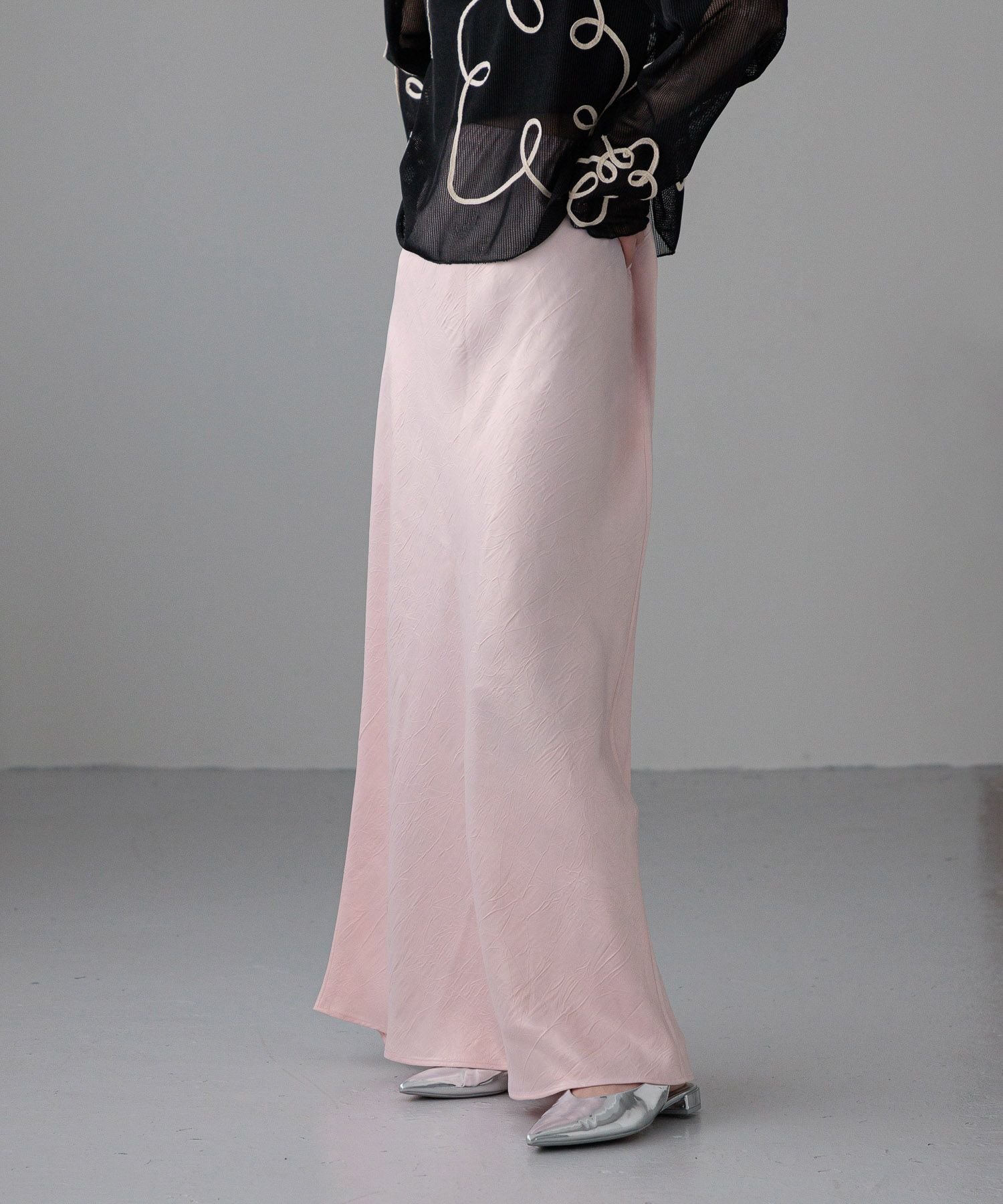 スローブイエナ　slobe iena サテンバイアススカート　36サイズ スローブイエナ slobe iena サテンバイアススカート 36サイズ