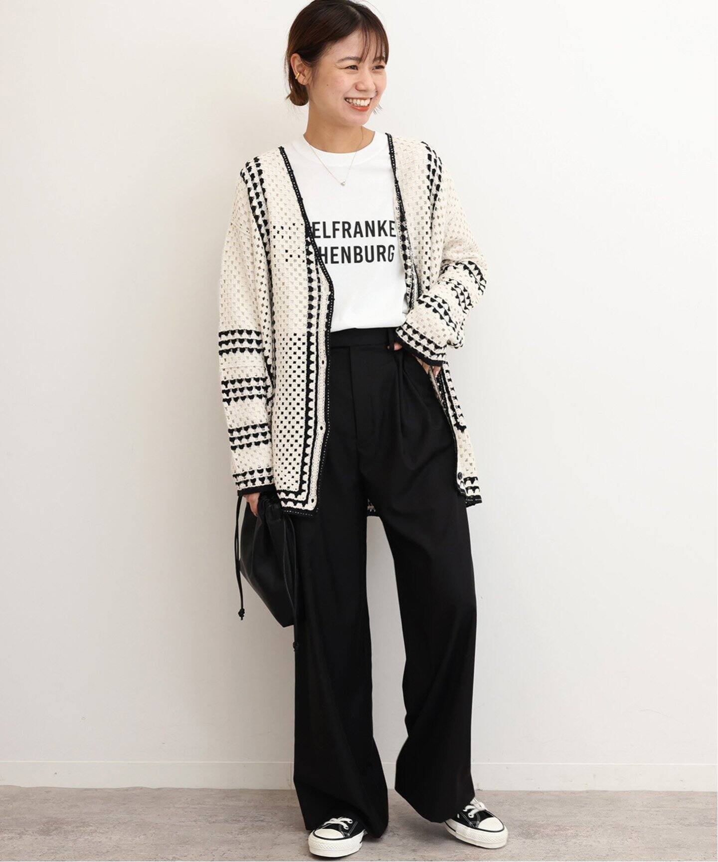 JOURNAL STANDARD relume 《追加3》クロシェラインVネックカーディガン 
