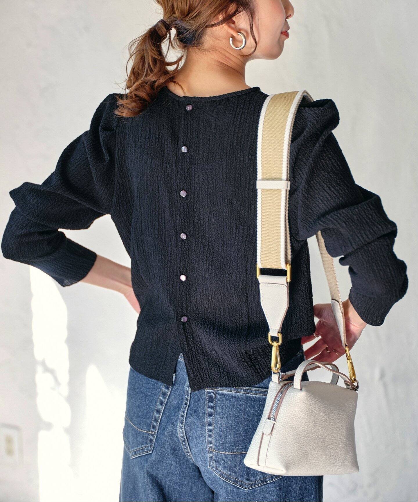 SALE／30%OFF】Spick & Span シュリンクタックスリーブブラウス 