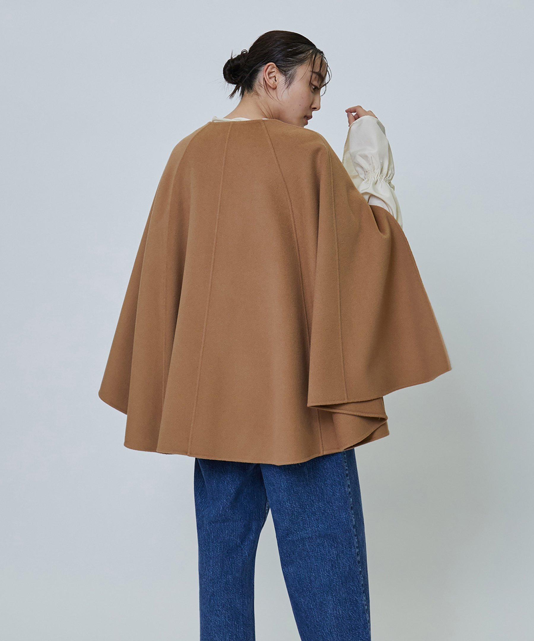 SALE／50%OFF】1er Arrondissement ダブルビーバーケープコート