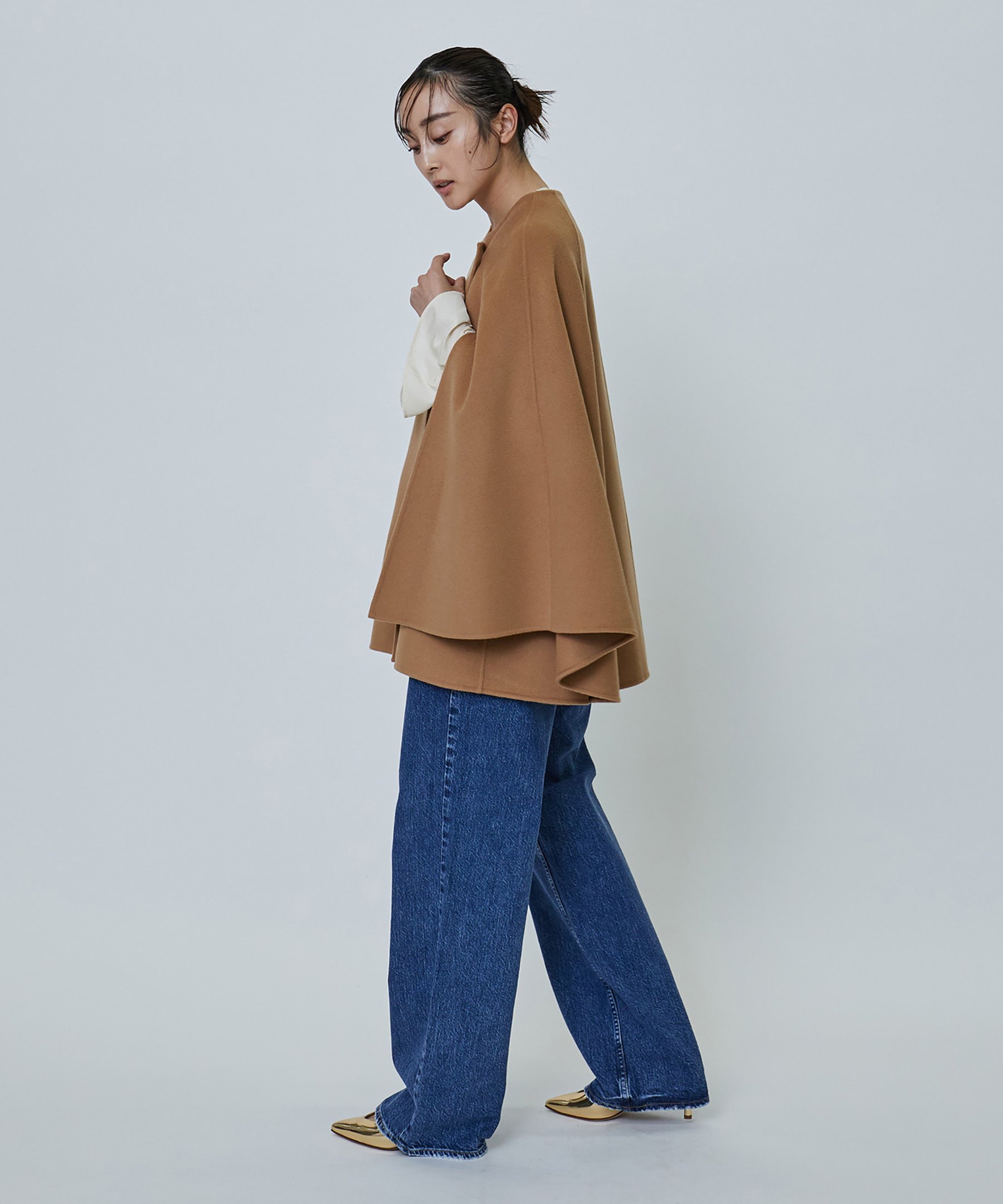 SALE／50%OFF】1er Arrondissement ダブルビーバーケープコート