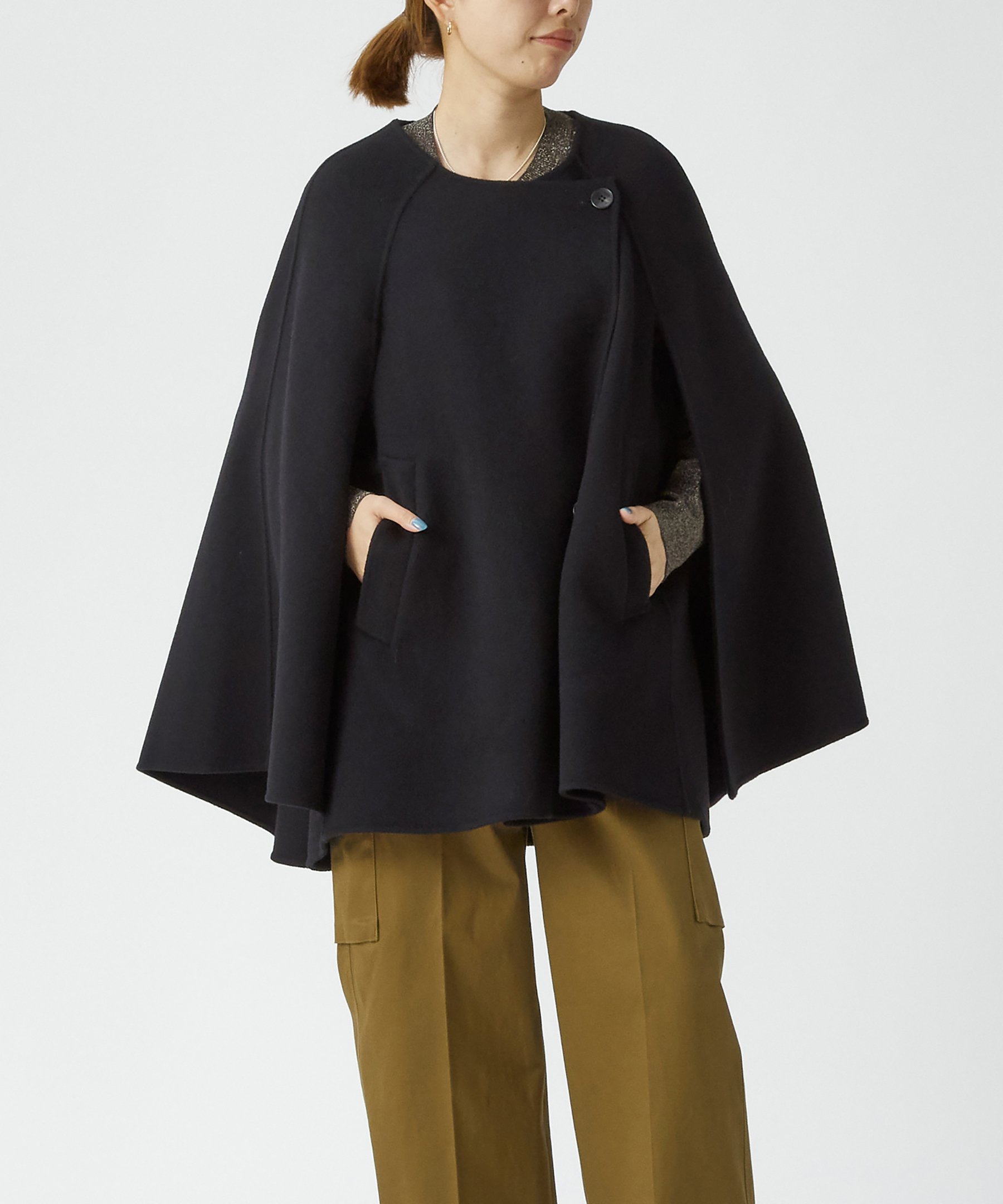 プルミエアロンディスモン　ダブルビーバーケープコート プルミエアロンディスモン ダブルビーバーケープコート 1er