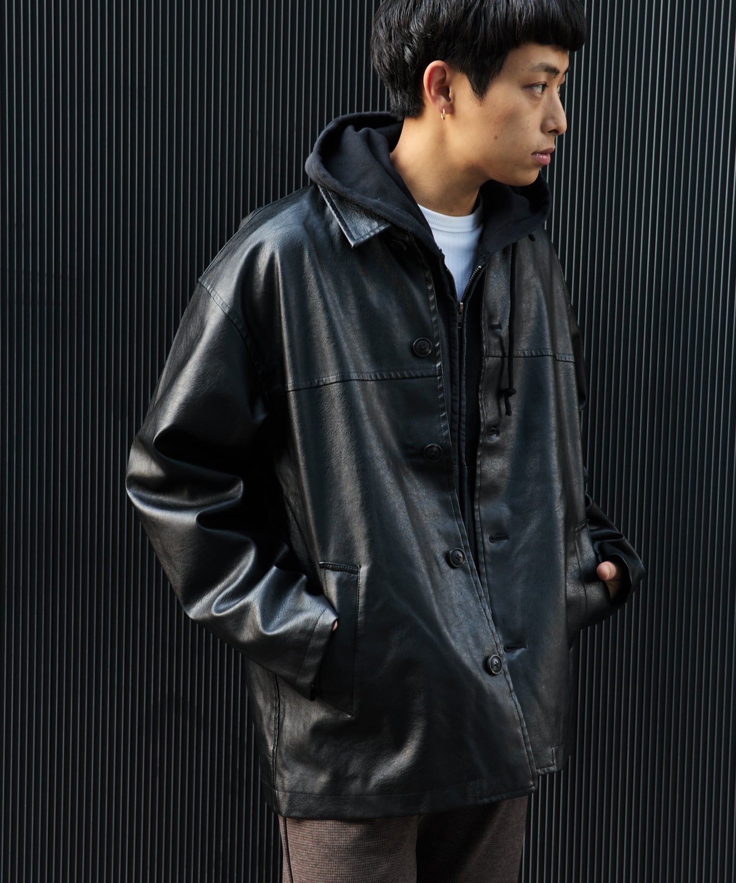 楽天市場】【サンプル品】POLO Ralph Lauren Burham Leather Car Coat