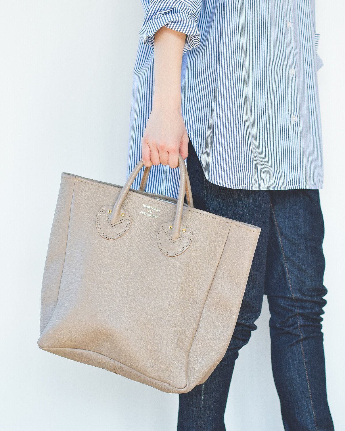 BEAMS LIGHTS YOUNG&OLSEN * BEAMS LIGHTS / 別注 レザートートバッグ 
