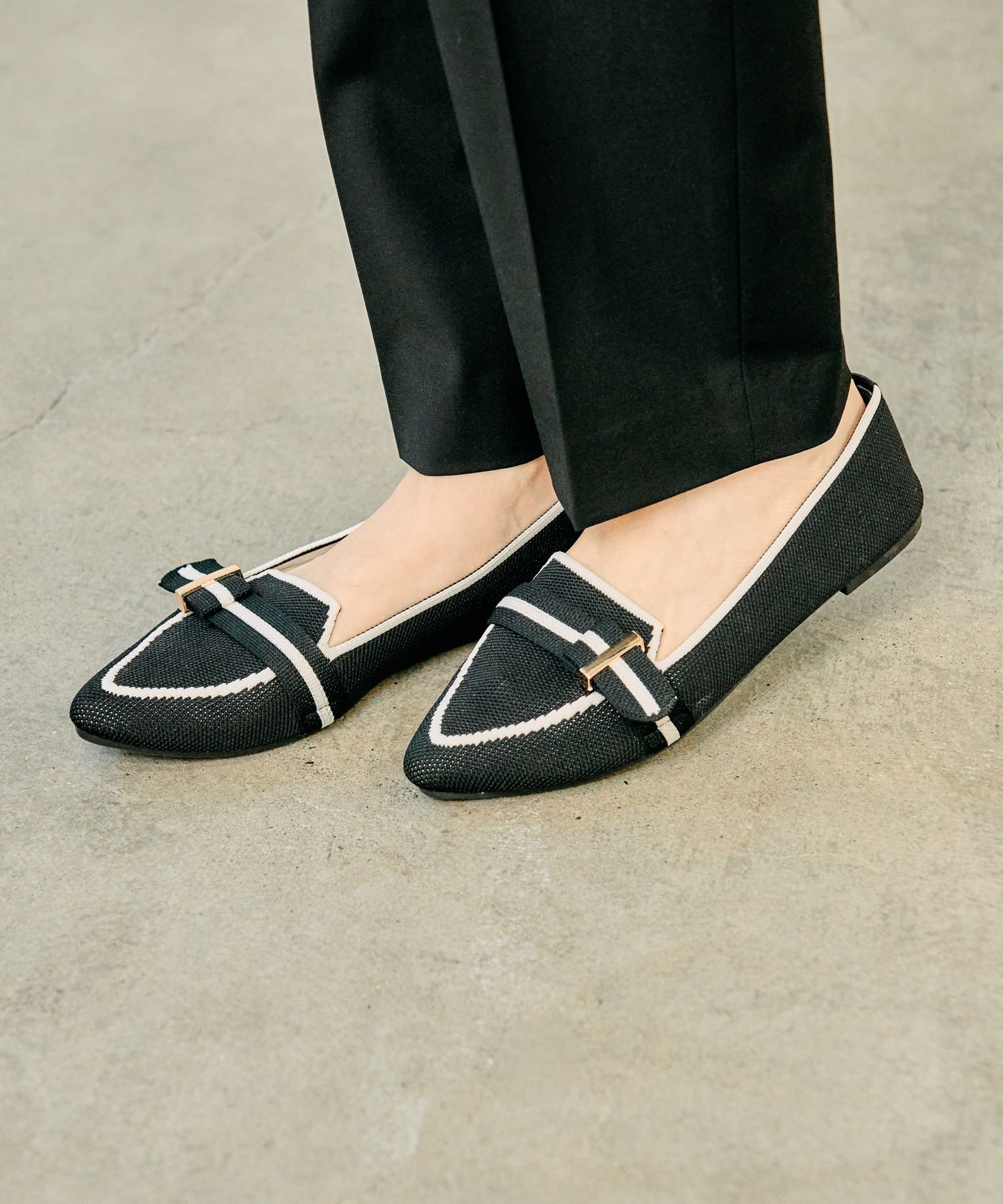 楽天市場】らくっションベルトニットパンプス/290988 GLOBAL WORK