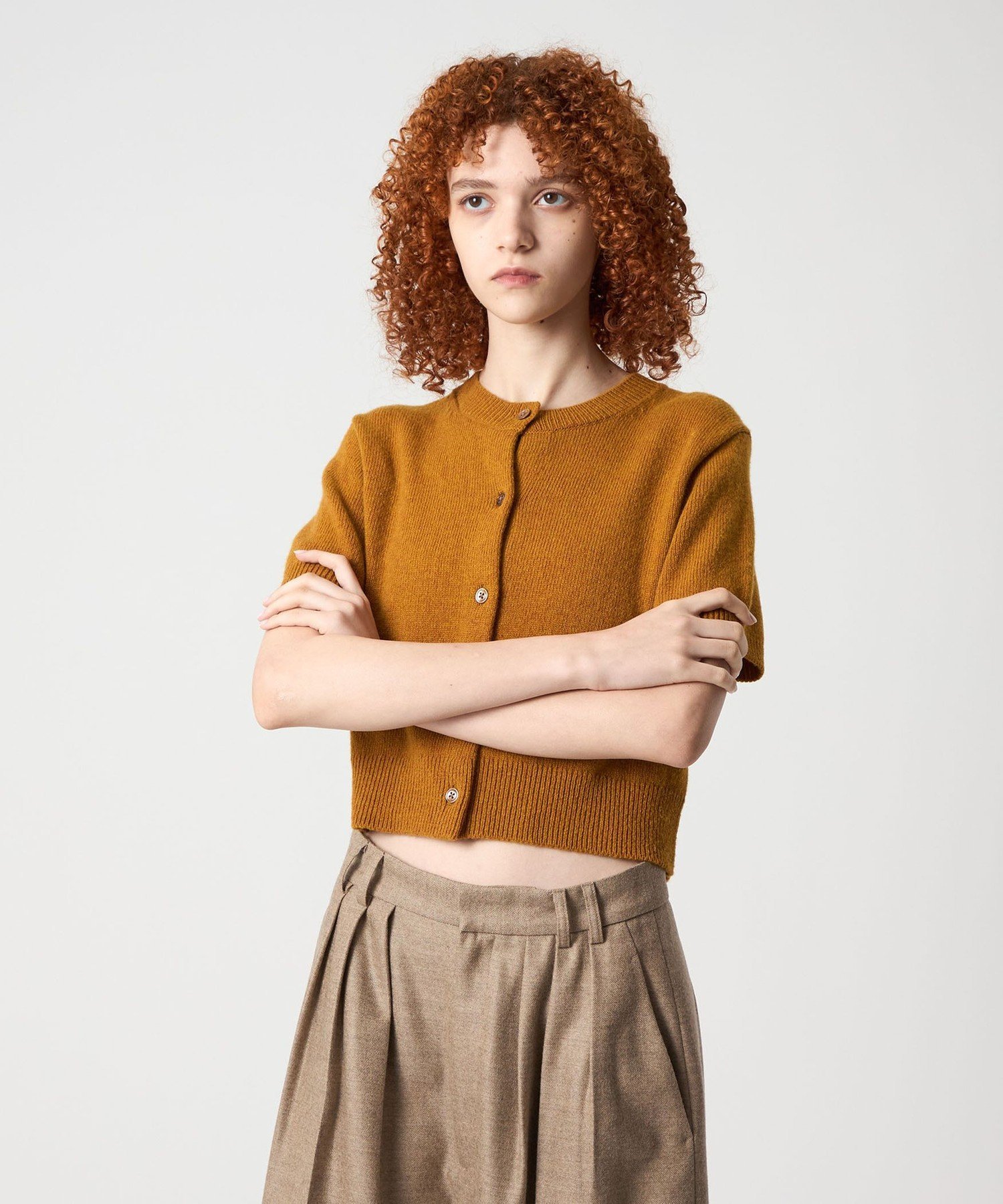 <6(ROKU)>SHEER COLOR RIB CARDIGAN/カーディガン 6（ロク）の「＜6(ROKU)＞SHEER COLOR RIB CARDIGAN