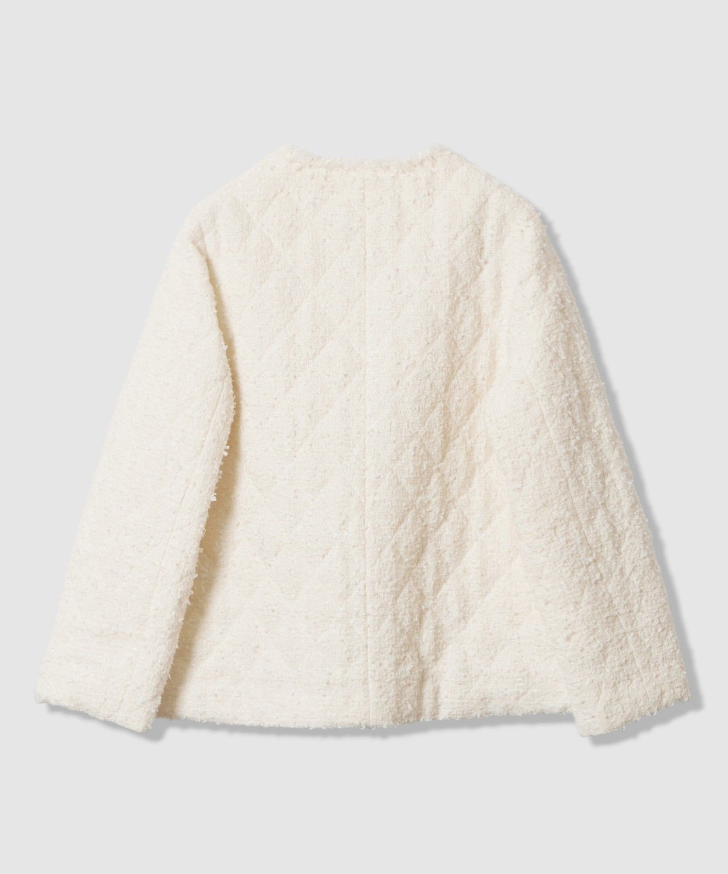 【SALE/40%OFF】ANAYI フラッグツイードキルティングコート アナイ ジャケット・アウター その他のジャケット・アウター ブラック ホワイト【送料無料】