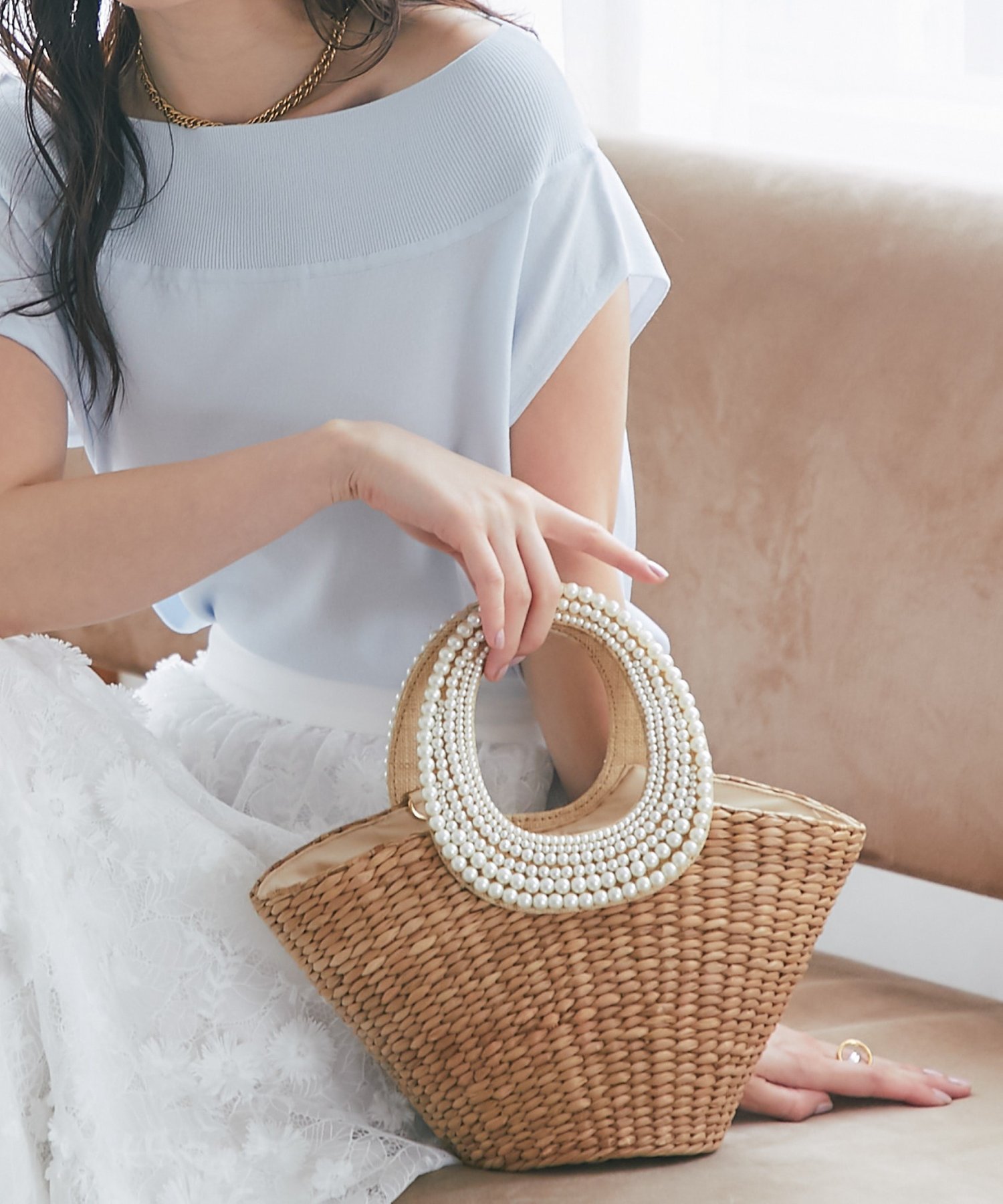 ポイント10倍☆3日間限定】LE CHEVAL DE CLAUDE SAC panier bamboo M