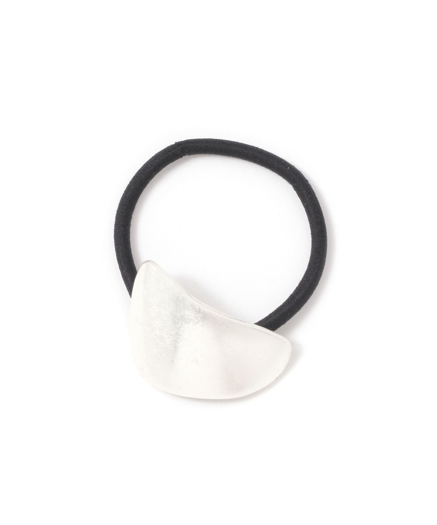 LELET NY ヘアーアクセサリー ポニー ヘアゴム シルバー LELET NY レレットニューヨーク ヘアゴム Glossy Double Arch