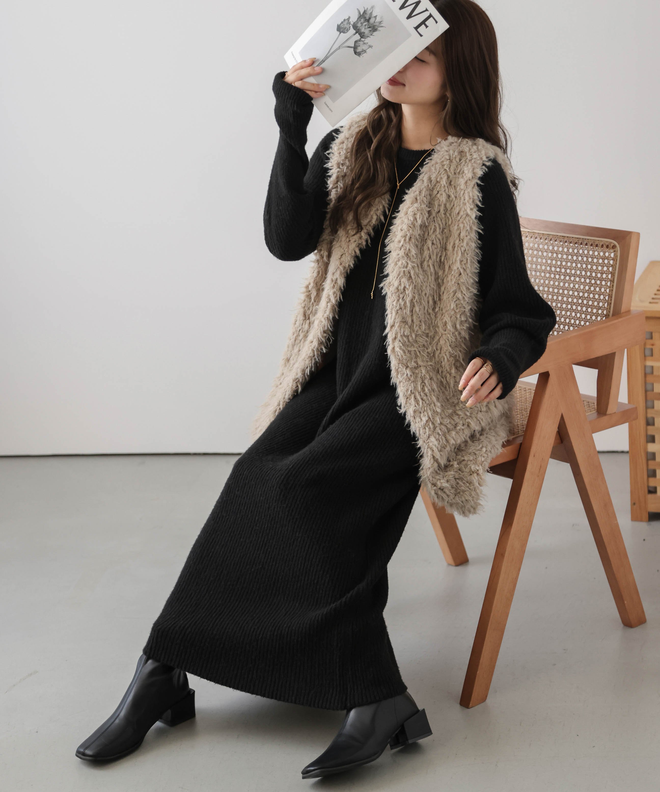 cen.made in Japan/ キモノジャガードブラウス