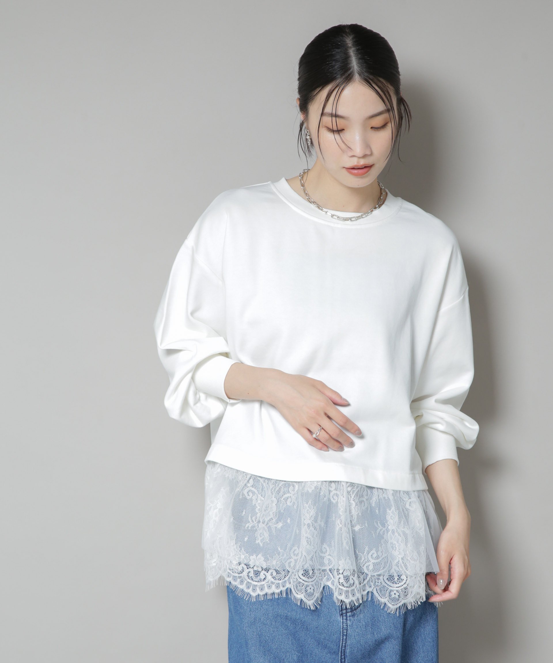 楽天市場】レースコンビカットソー SLOBE IENA スローブ イエナ