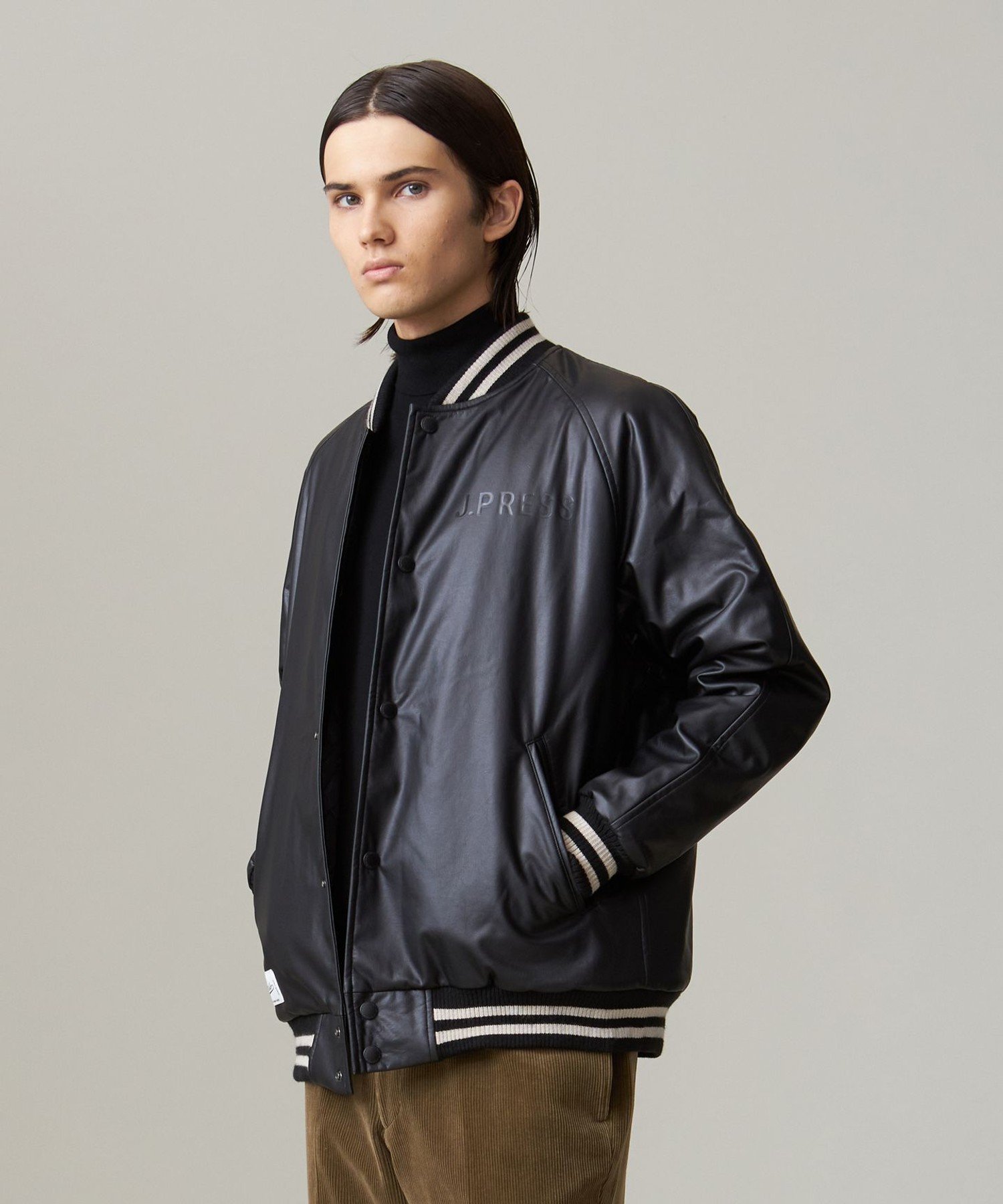 楽天市場】【SALE／40%OFF】メルトン カウレザー スタジャン J.PRESS