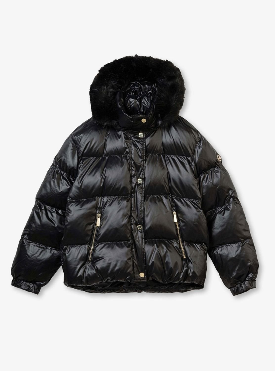 MICHAEL KORS マイケルコース　 ダウンベスト　ブラック　フード　S BRAND SHOP REALIZE /マイケル・コース MICHAEL KORS レディース