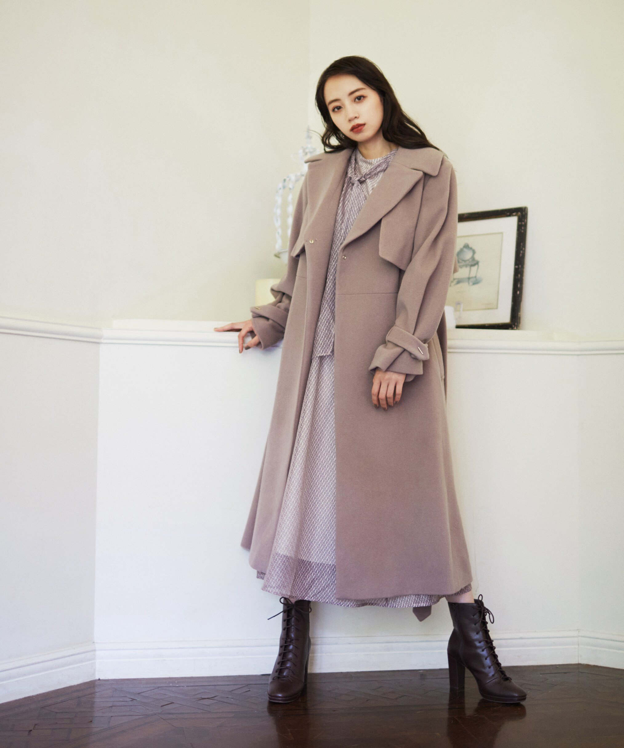 SALE／37%OFF】JILL by JILLSTUART ビッグカラーウールトレンチコート 