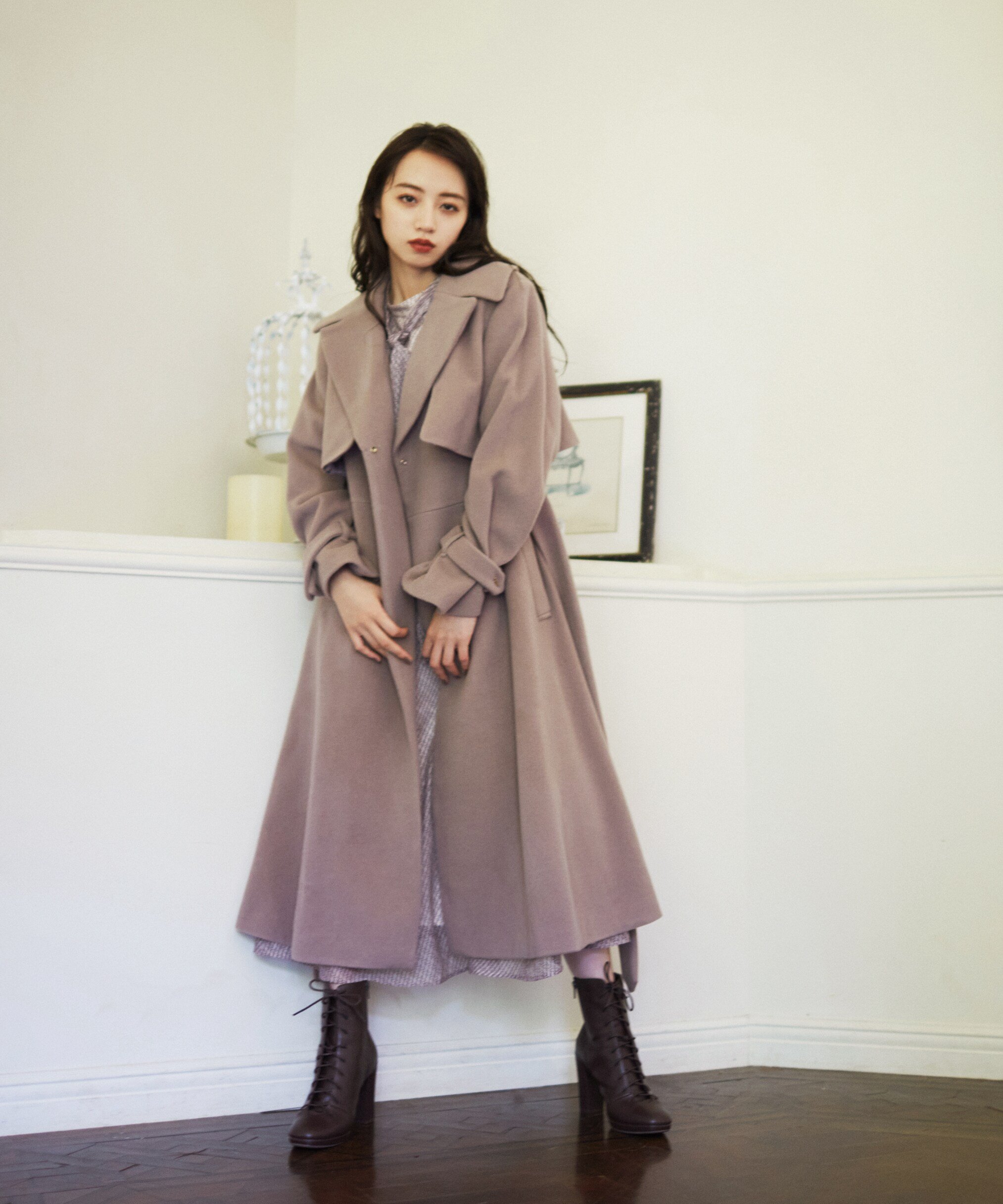 SALE／37%OFF】JILL by JILLSTUART ビッグカラーウールトレンチコート  