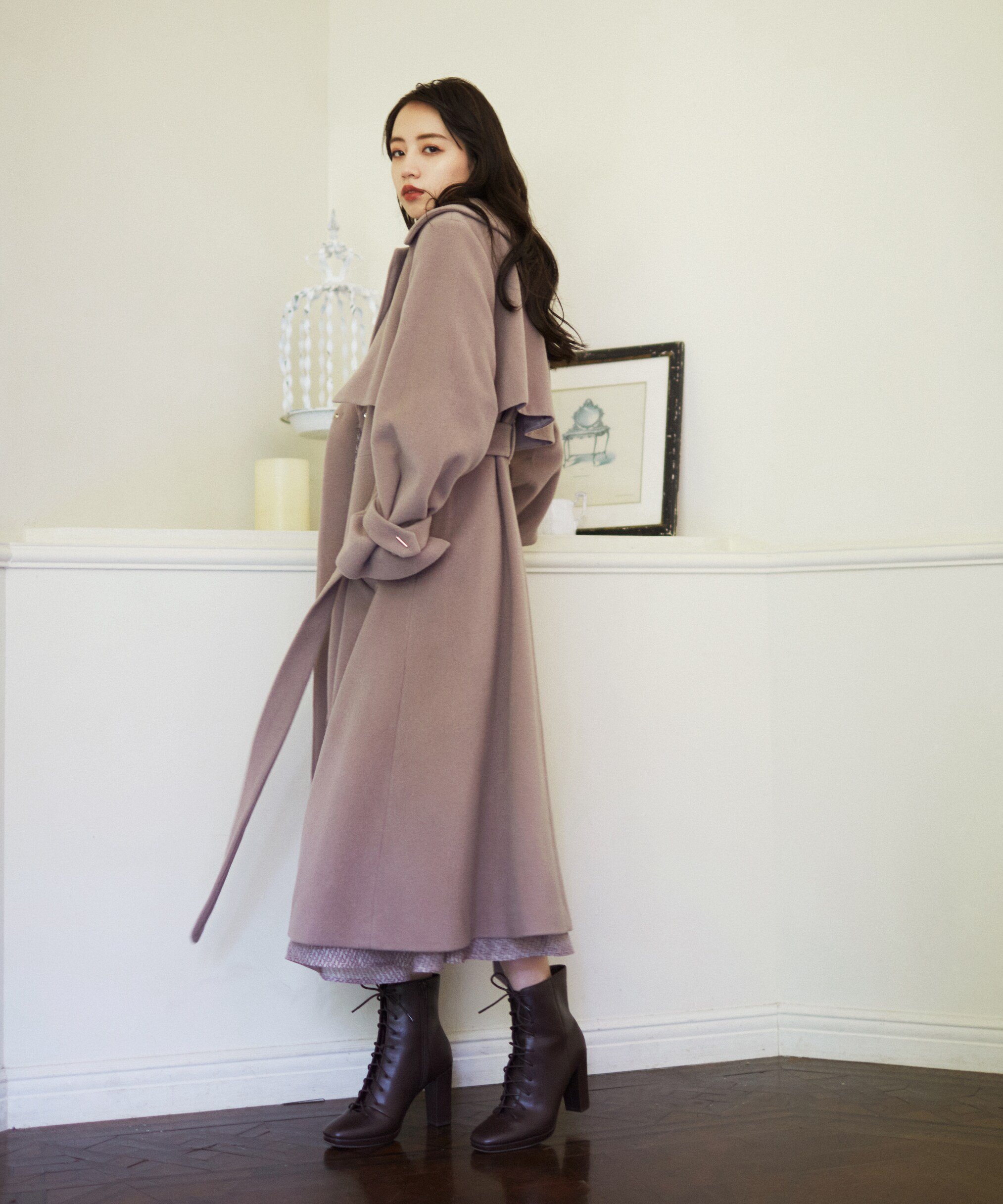 SALE／37%OFF】JILL by JILLSTUART ビッグカラーウールトレンチコート 