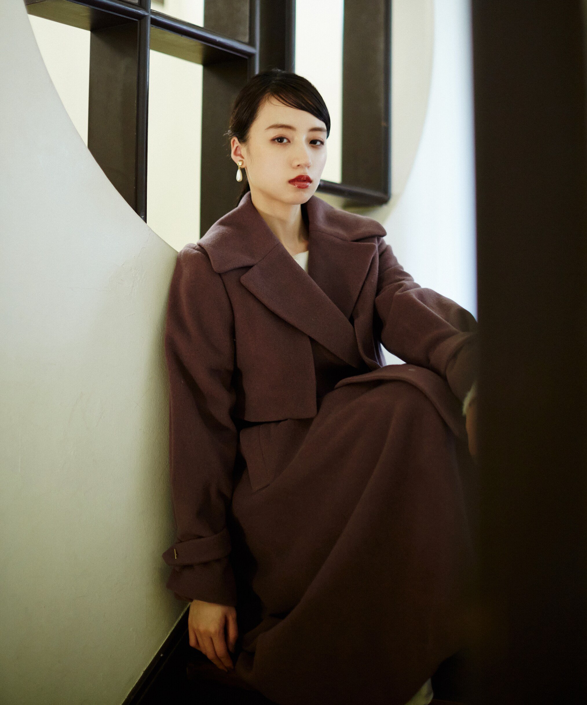 SALE／37%OFF】JILL by JILLSTUART ビッグカラーウールトレンチコート 
