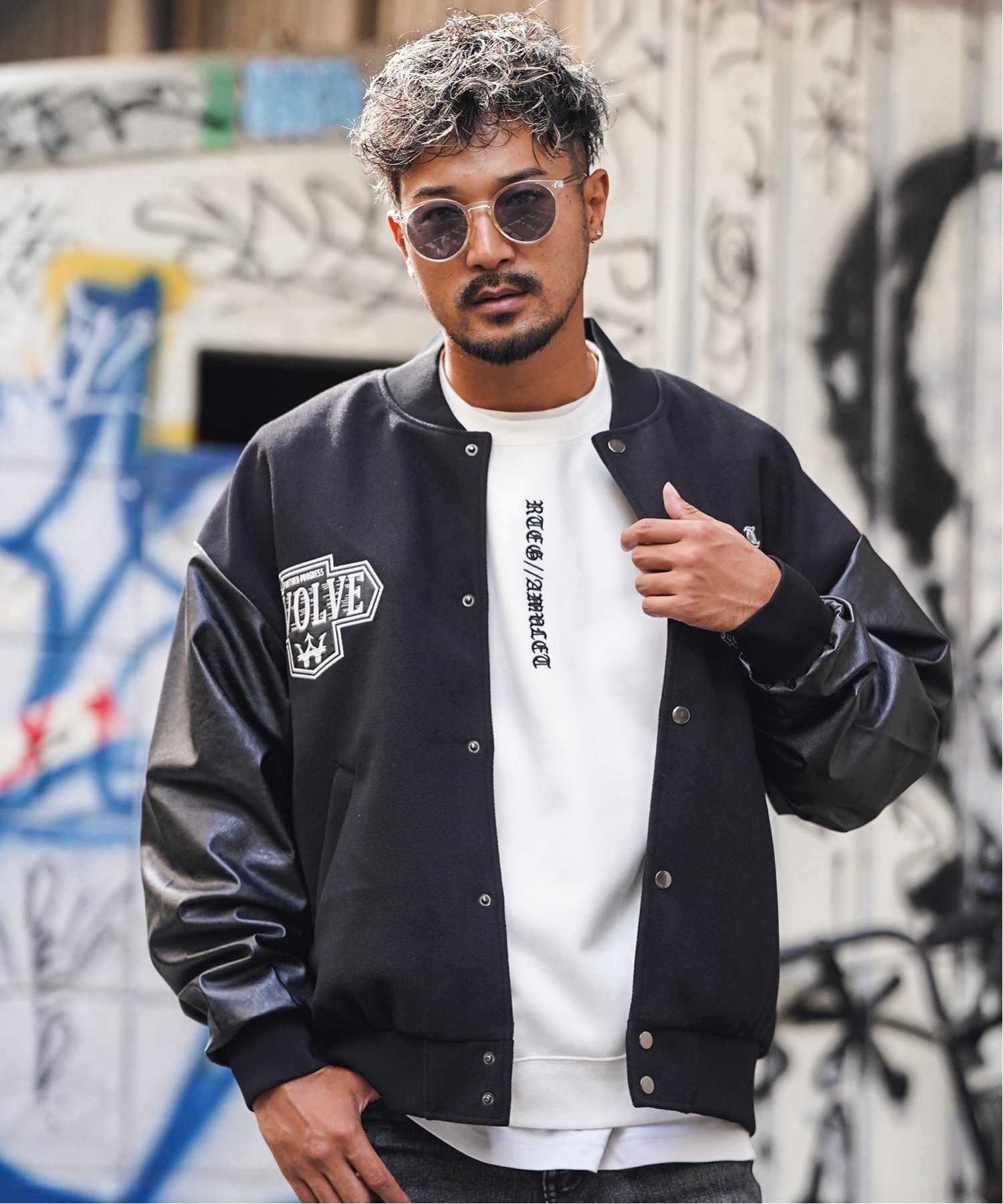 HUF ハフ ナイロンサテン スタジャン　　M 楽天市場】ハフ HUF ジャケット メンズ クラッカージャック