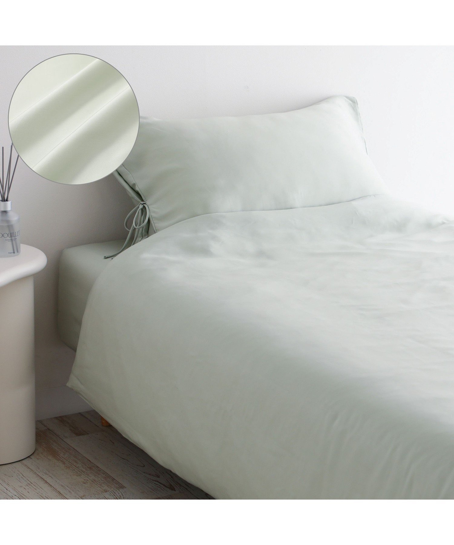 Francfranc WARMYリボン掛け布団カバーシングル＆枕カバーセット新品 WARMY ホワモコ リボン 掛け布団カバー シングル ピンク