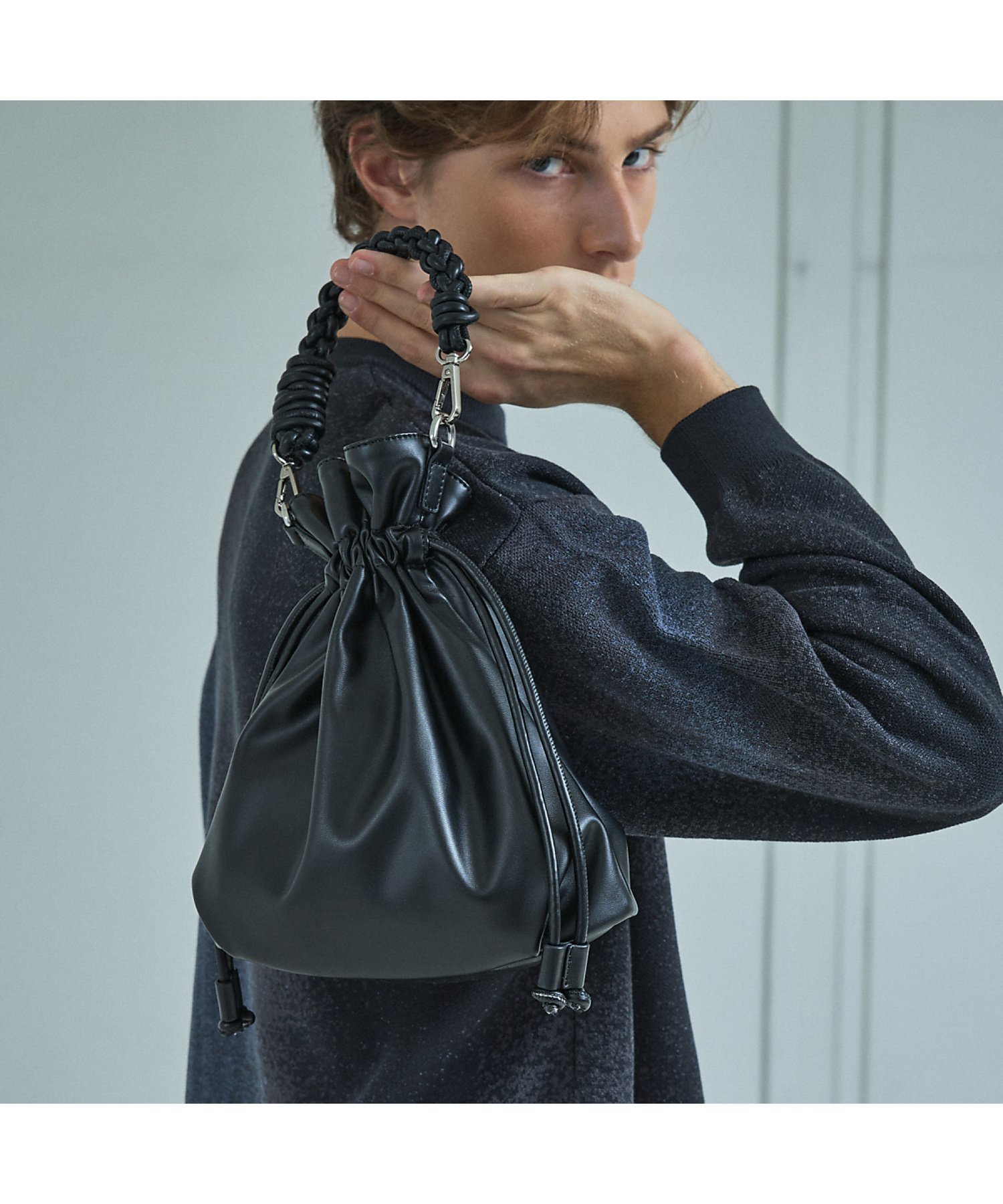 楽天市場】【Estivant/エスティバン】Kinchaku Bag / ウルトラスエード