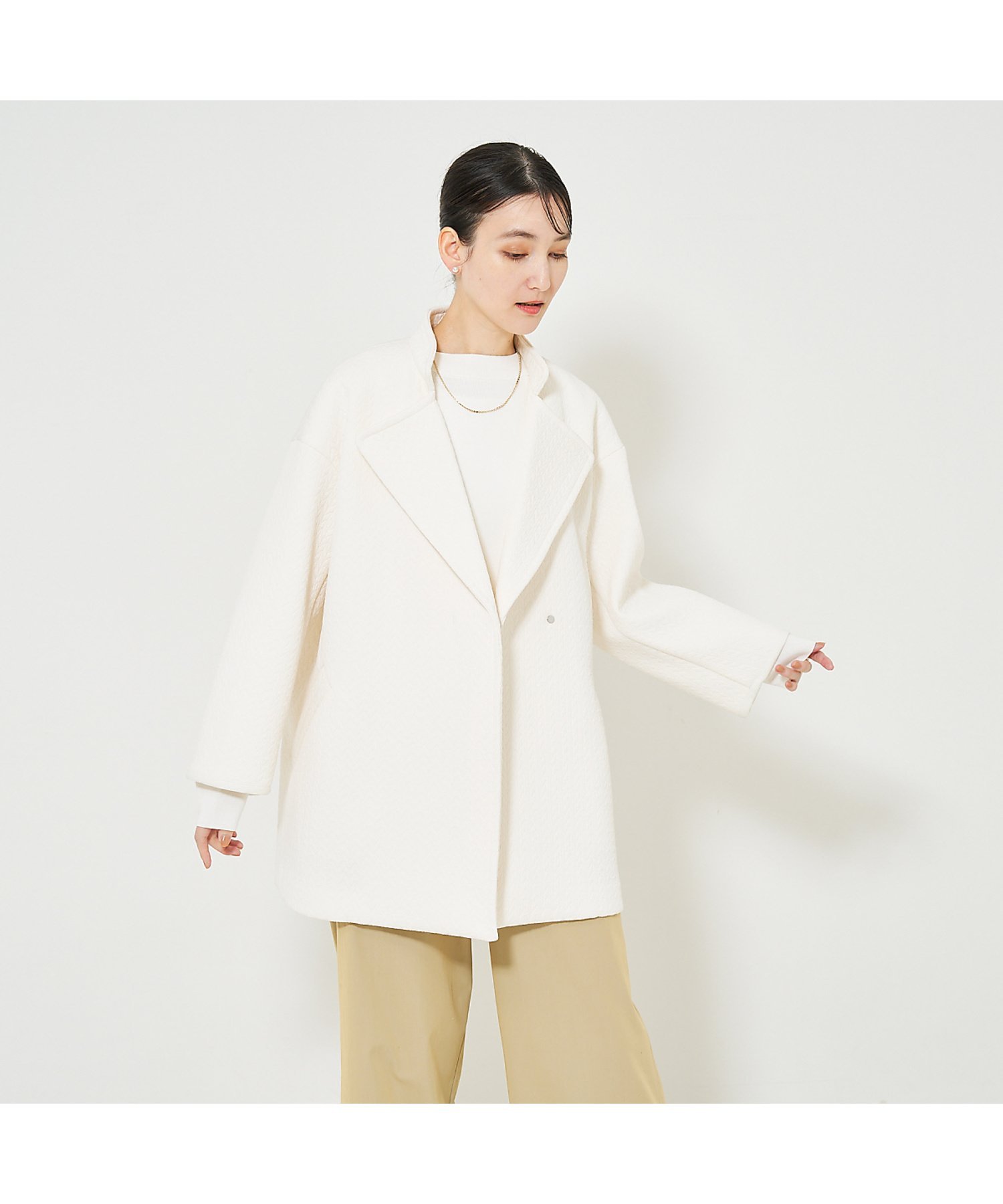 シャリーフ SHAREEF コクーンコート ダブルロングジャケット 希少 完売品 楽天市場】SHAREEF CASHMERE MELTON LONG COAT シャリーフ