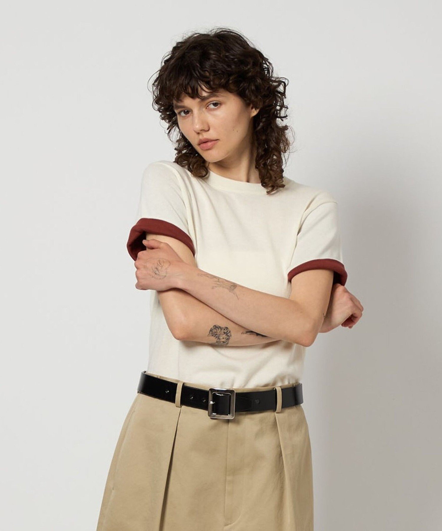 楽天市場】＜6(ROKU)＞コットン クロップド Tシャツ 6(ROKU