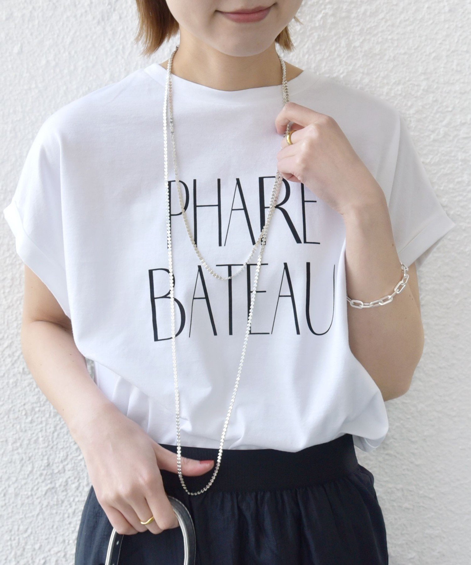 SHIPS for women / シップスウィメン プラチナ ヴェール フレンチ スリーブ TEE プラチナ ヴェール フレンチ スリーブ TEE （Tシャツ）｜SHIPS