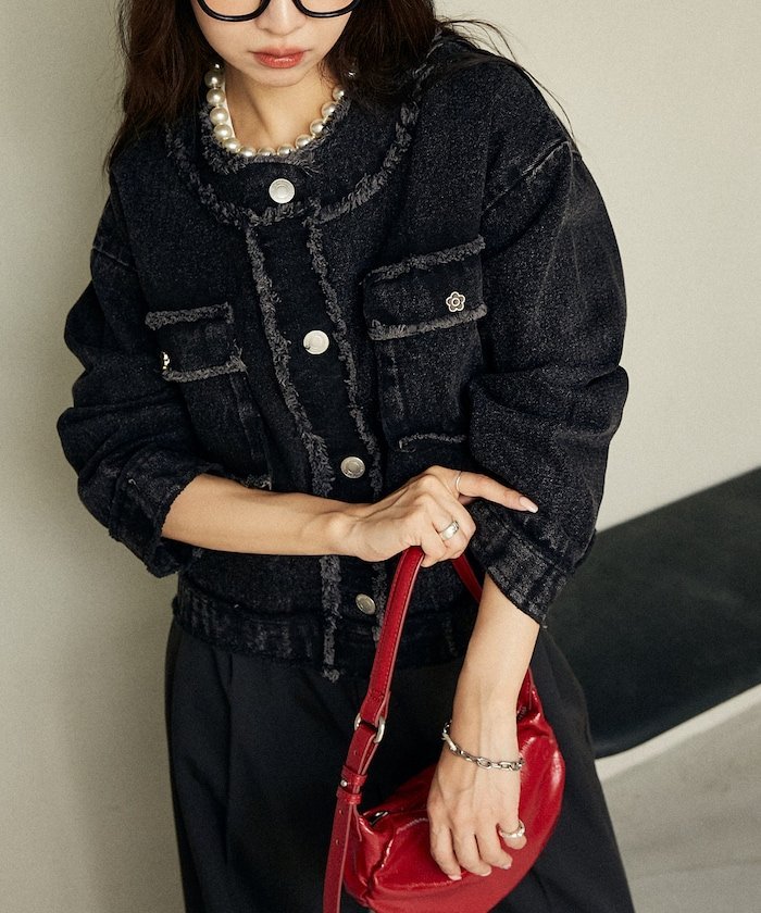 マリークワント デニムジャケット MARY QUANT デニムジャケット gジャン マリークワント mary