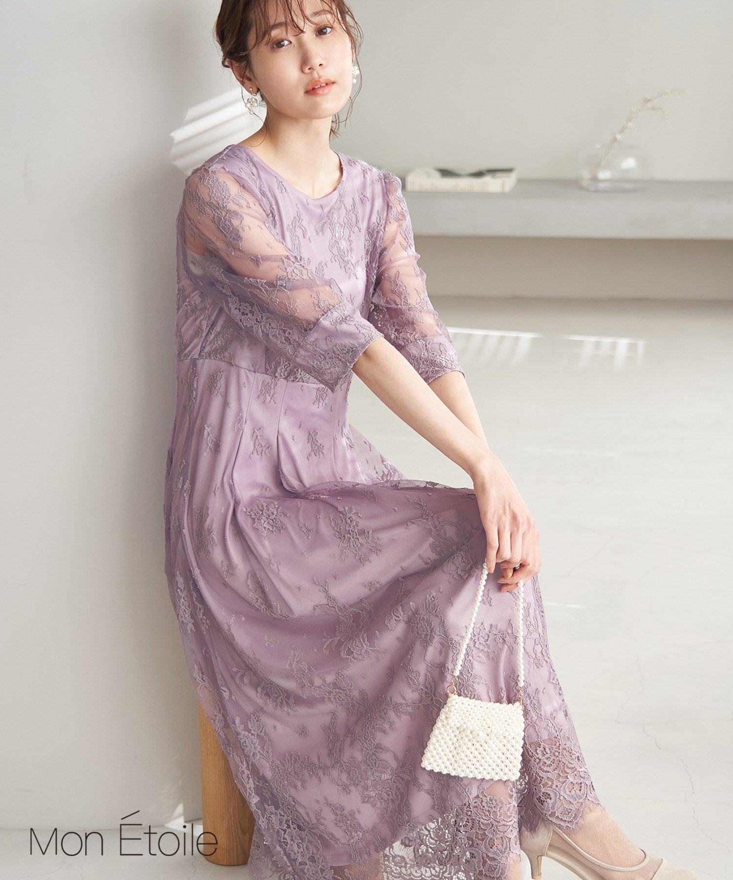 楽天市場 芳根京子さん着用アイテム Mon E Toile 結婚式にも レースタックdress Rope Picnic ロペピクニック ワンピース ワンピースその他 ピンク ブラック グリーン 先行予約 送料無料 Rakuten Fashion J Adore Jun Online