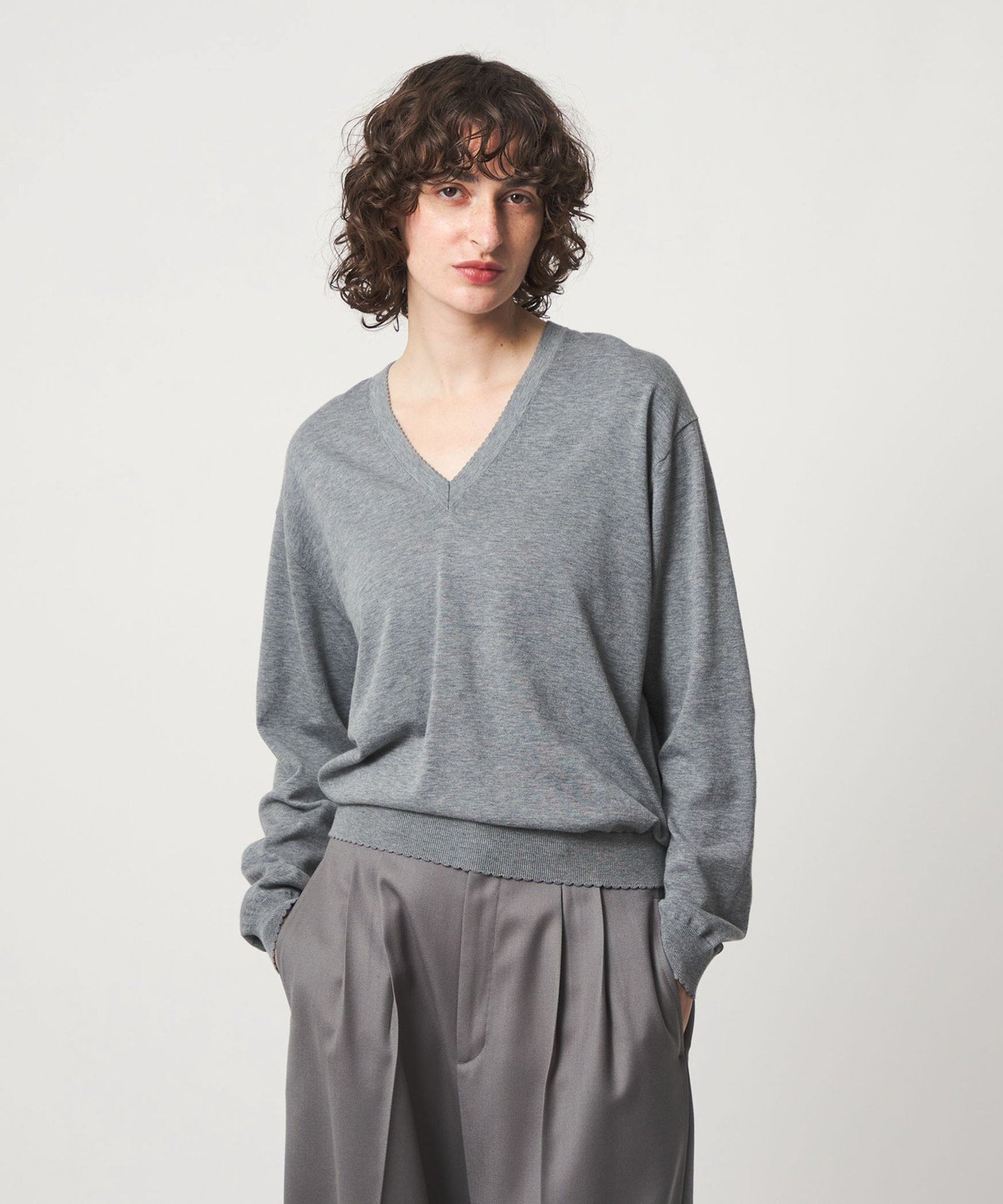 楽天市場】＜6(ROKU)＞マルチスラブ クルーネック ニット: 6(ROKU