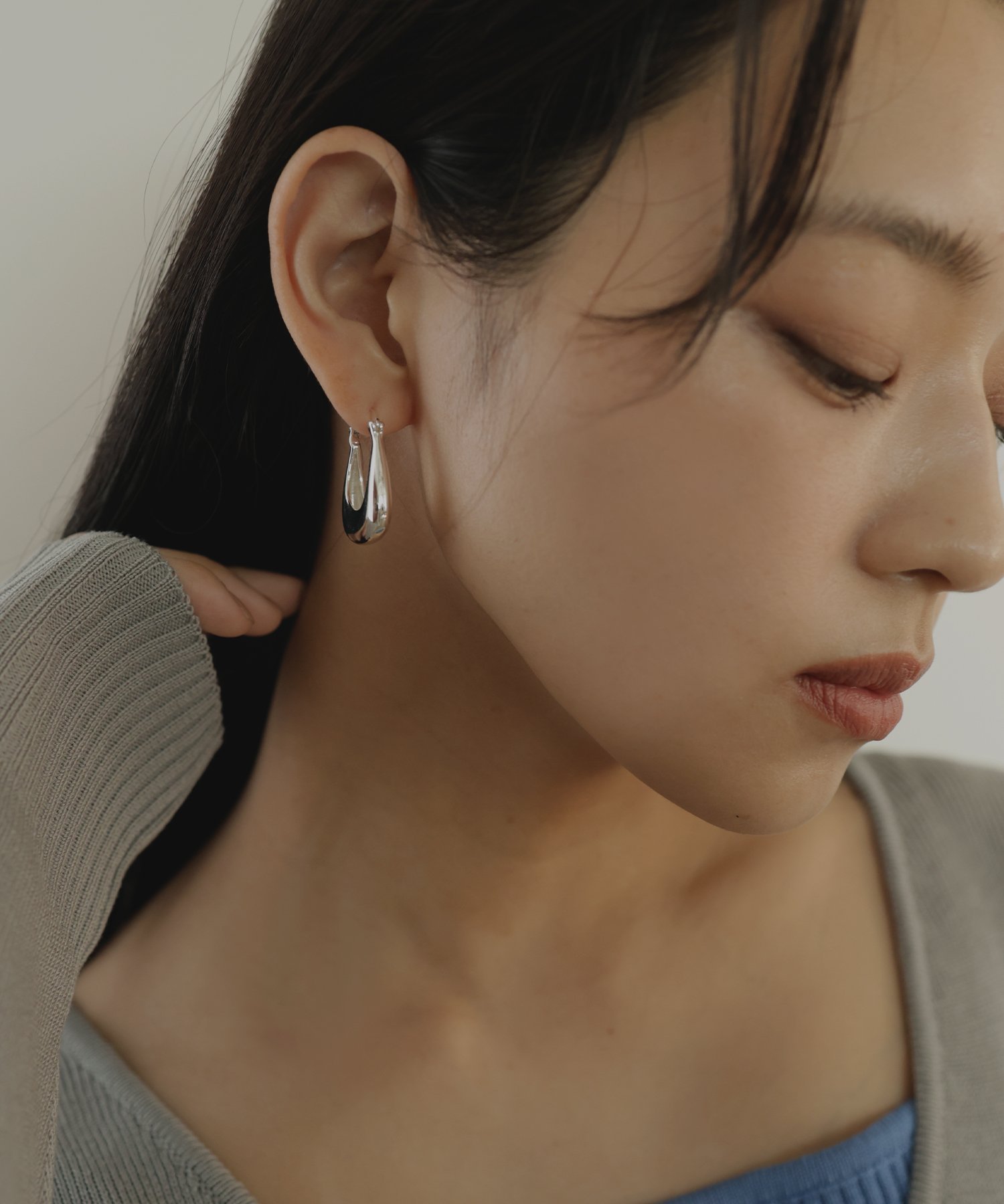 楽天市場】ルメール （Lemaire） CURVED MINI DROP ピアス シルバー 両