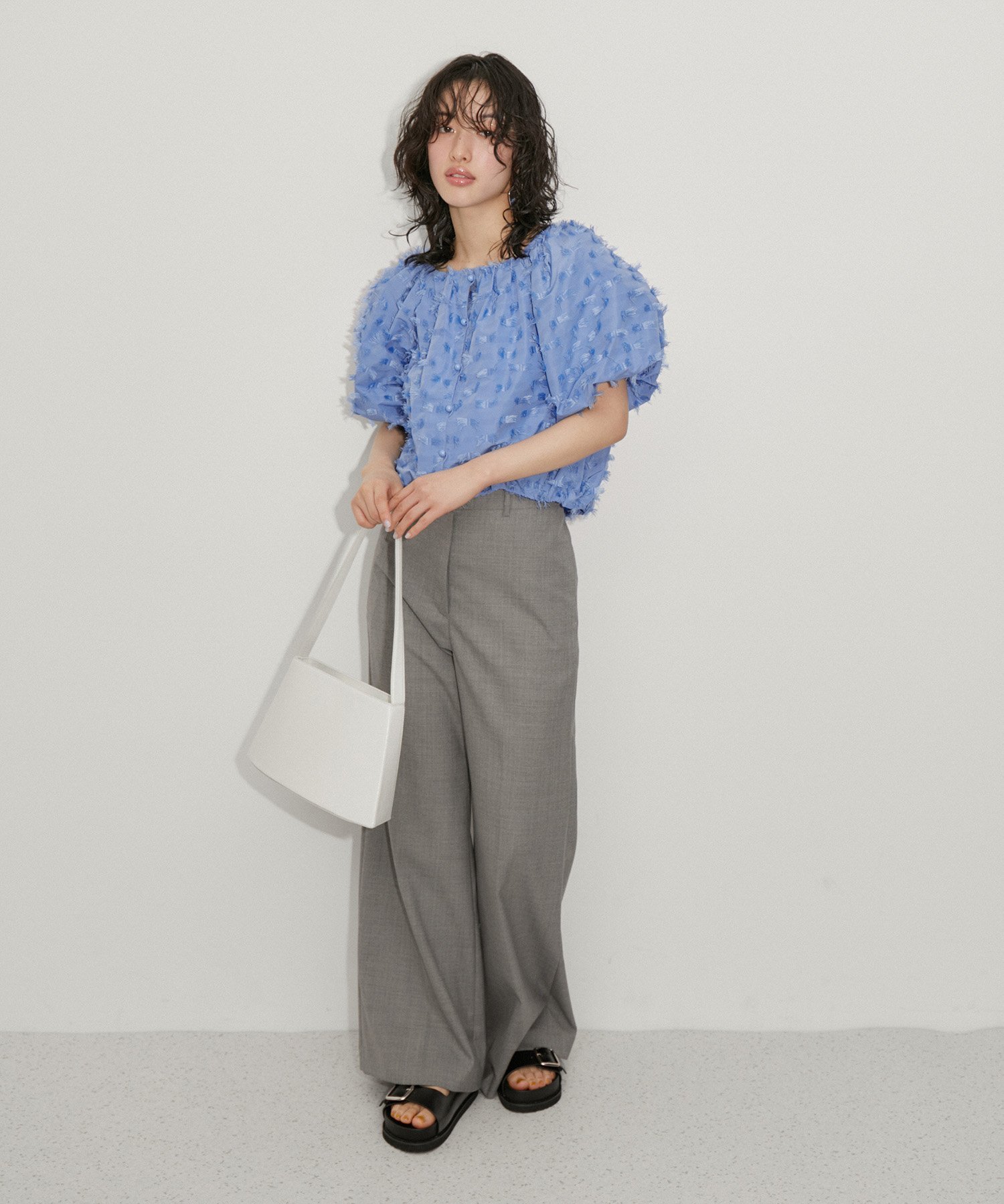 SALE／50%OFF】ADAM ET ROPE' FEMME ジャガードオフショル