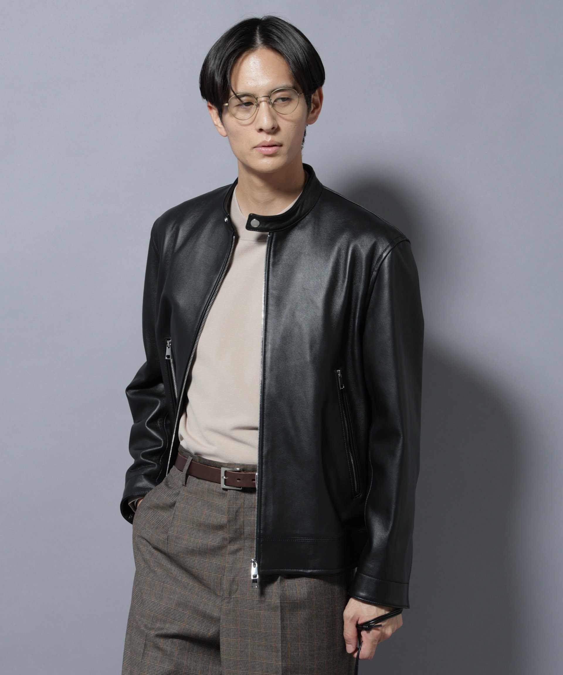 楽天市場】【SALE／20%OFF】NANO universe 《WEB限定》ラムレザー