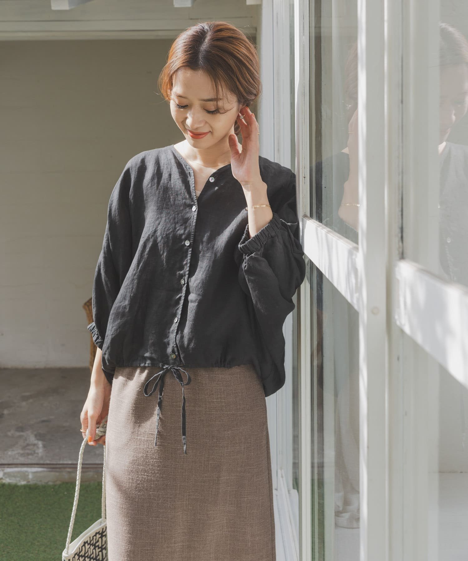 SALE／20%OFF】URBAN RESEARCH DOORS リネンドロストドルマンブラウス 
