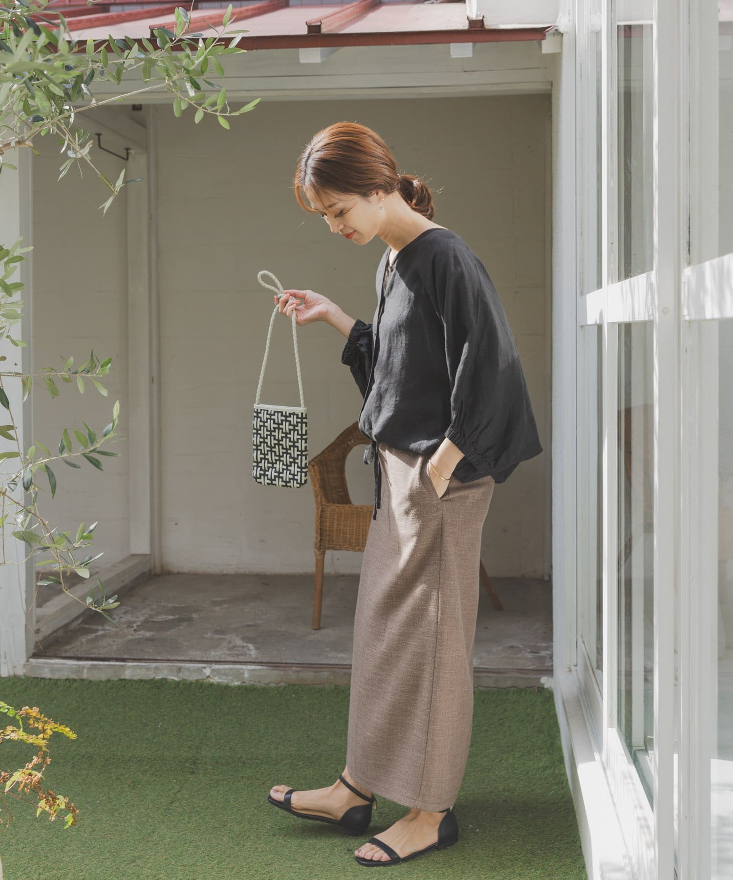 SALE／20%OFF】URBAN RESEARCH DOORS リネンドロストドルマンブラウス 