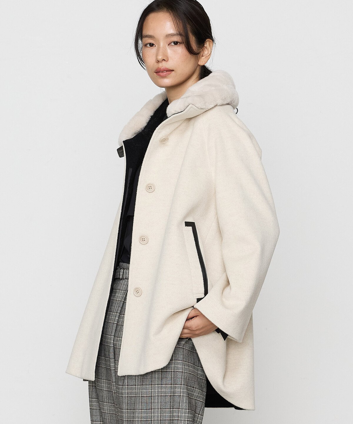 楽天市場】[ Sサイズ ] アンゴラウール Aラインショートコート K.T