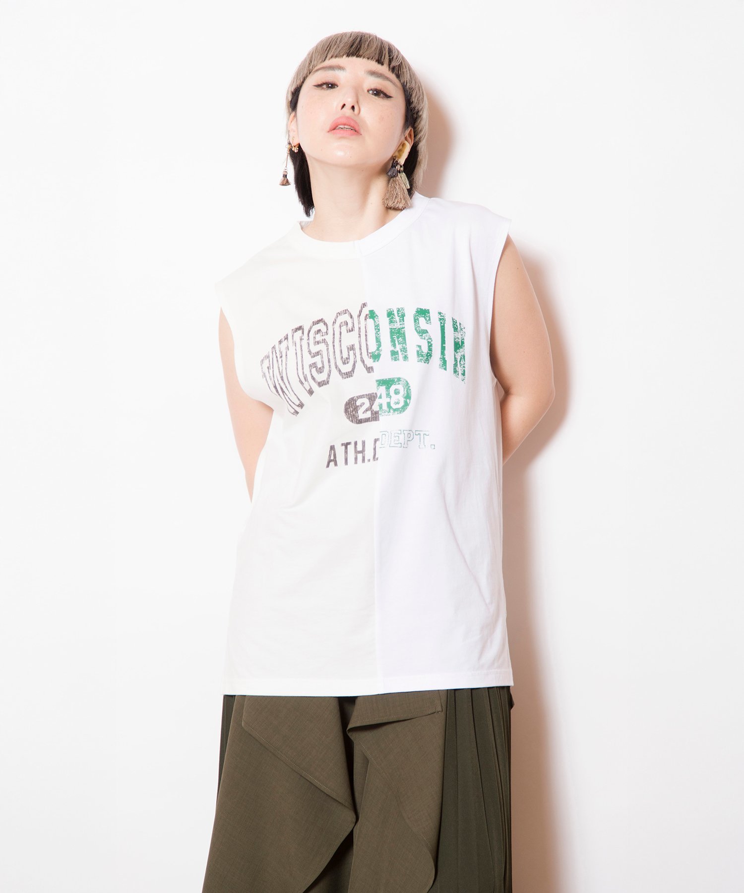 HYSTERIC GLAMOUR ロゴ　ホワイト　キャミソール　タンクトップ 楽天市場】HYSTERIC GLAMOUR SKULL WOMAN タンクトップ