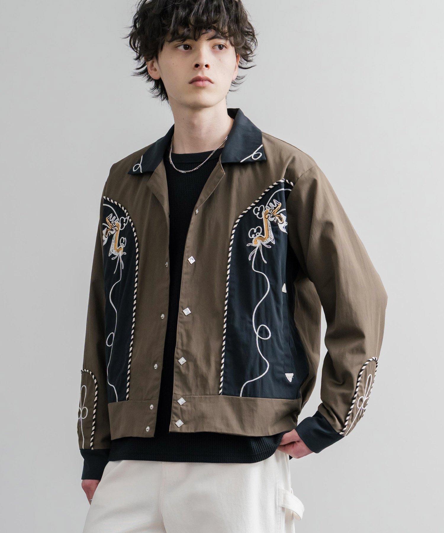 楽天市場】メンズ ウエスタンジャケットレプリカ ボレロ 刺繍