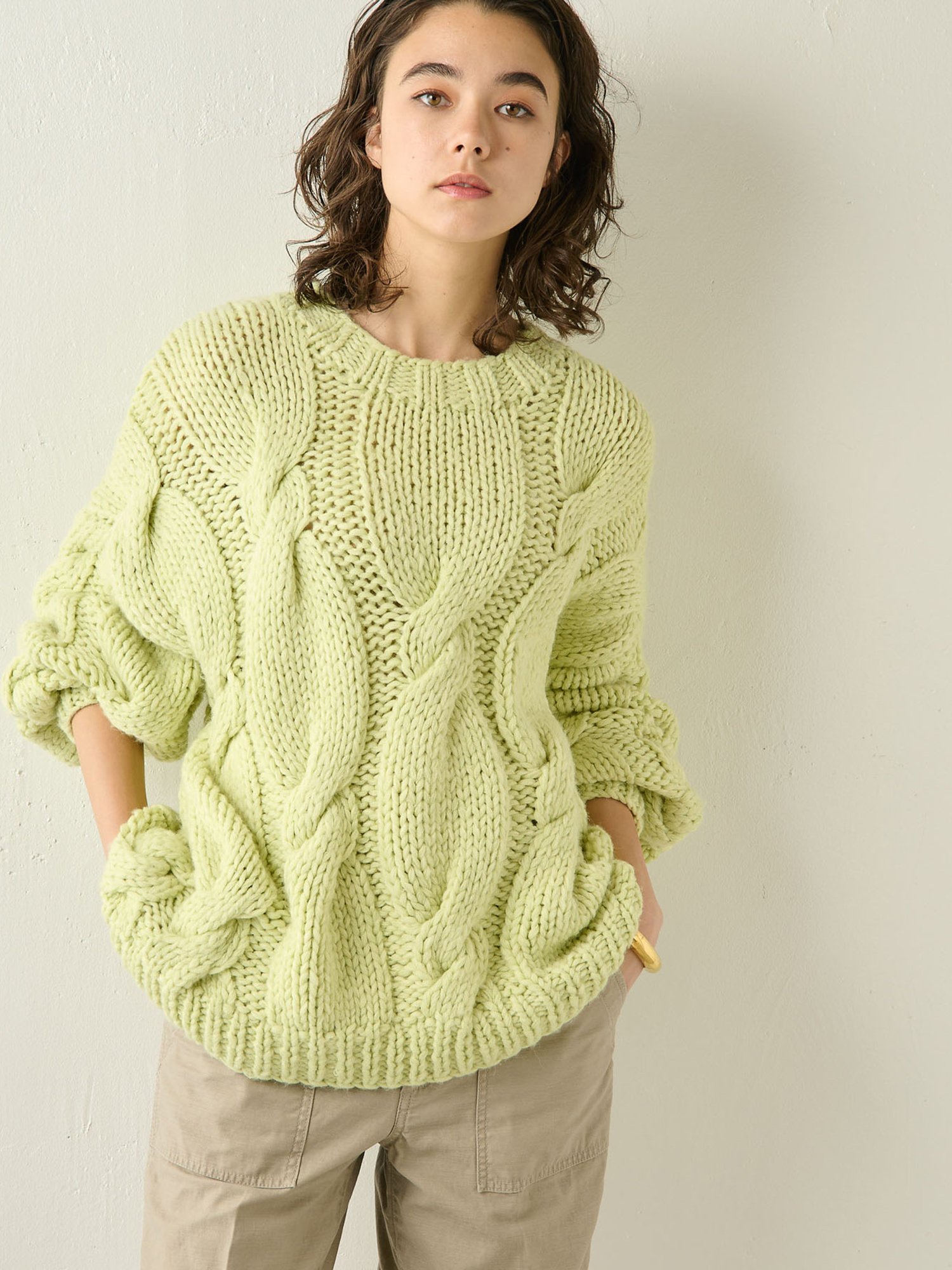 SALE／60%OFF】Whim Gazette ハンドケーブルプルオーバー ウィム