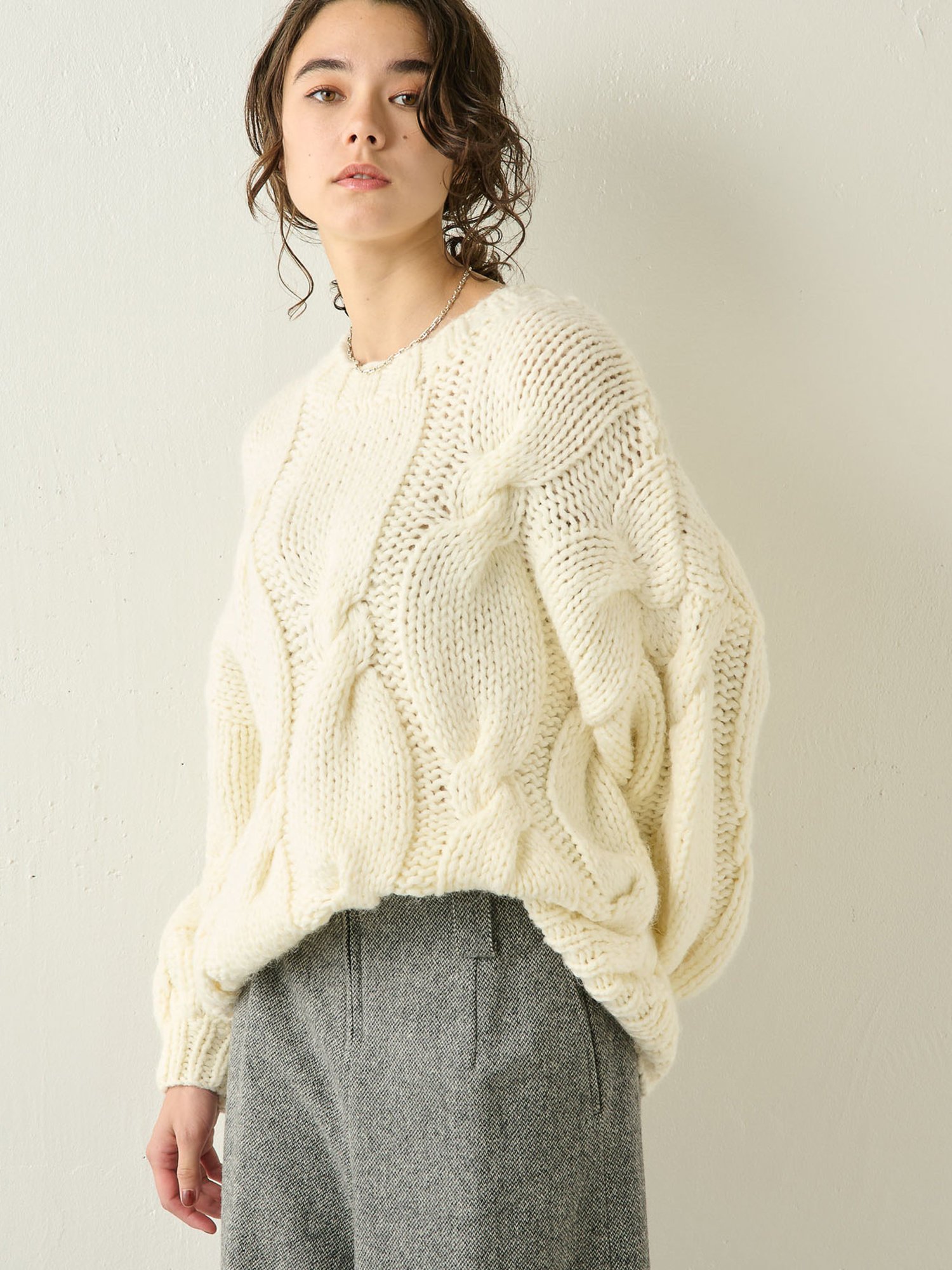 SALE／60%OFF】Whim Gazette ハンドケーブルプルオーバー ウィム