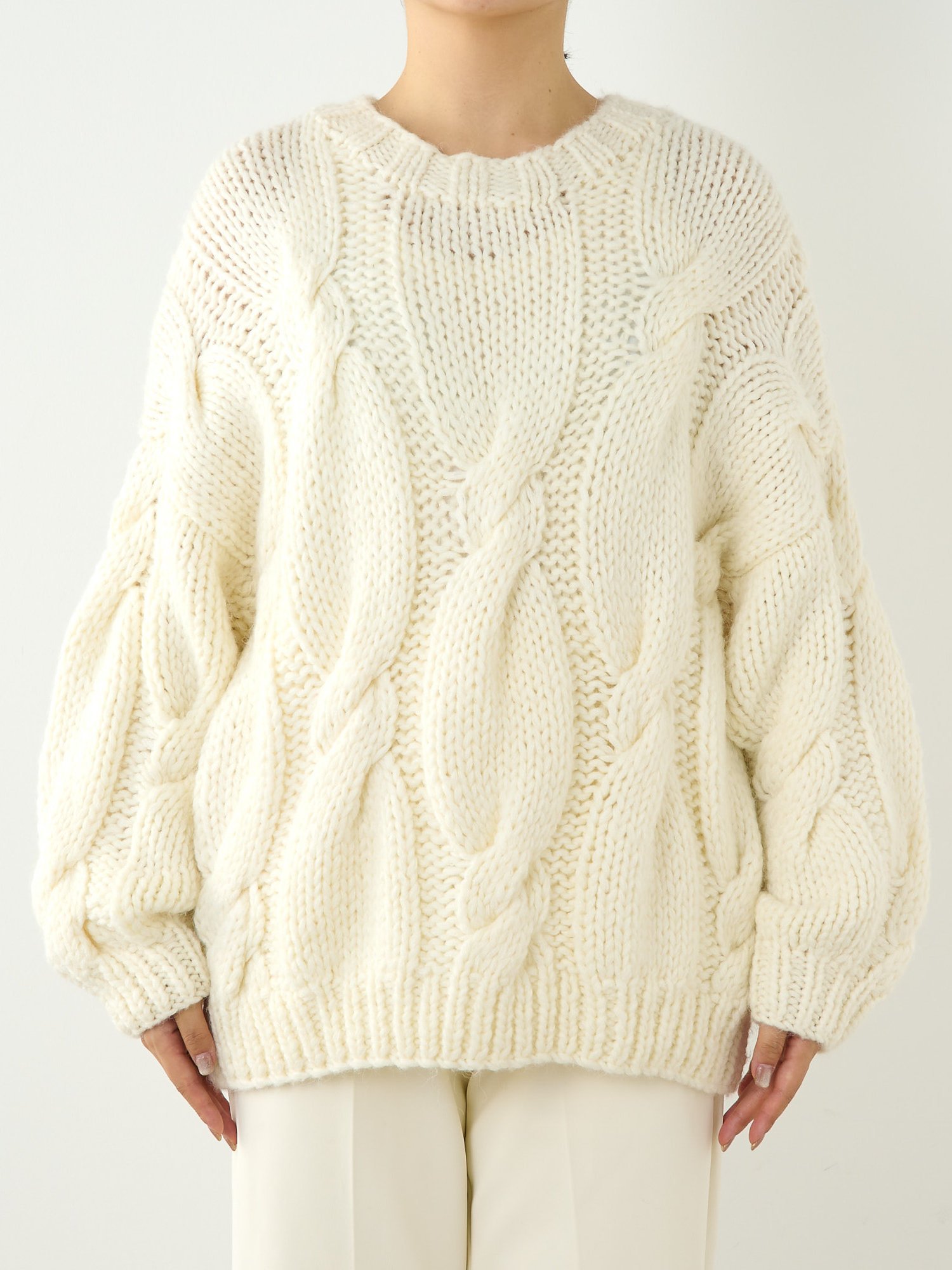 SALE／60%OFF】Whim Gazette ハンドケーブルプルオーバー ウィム