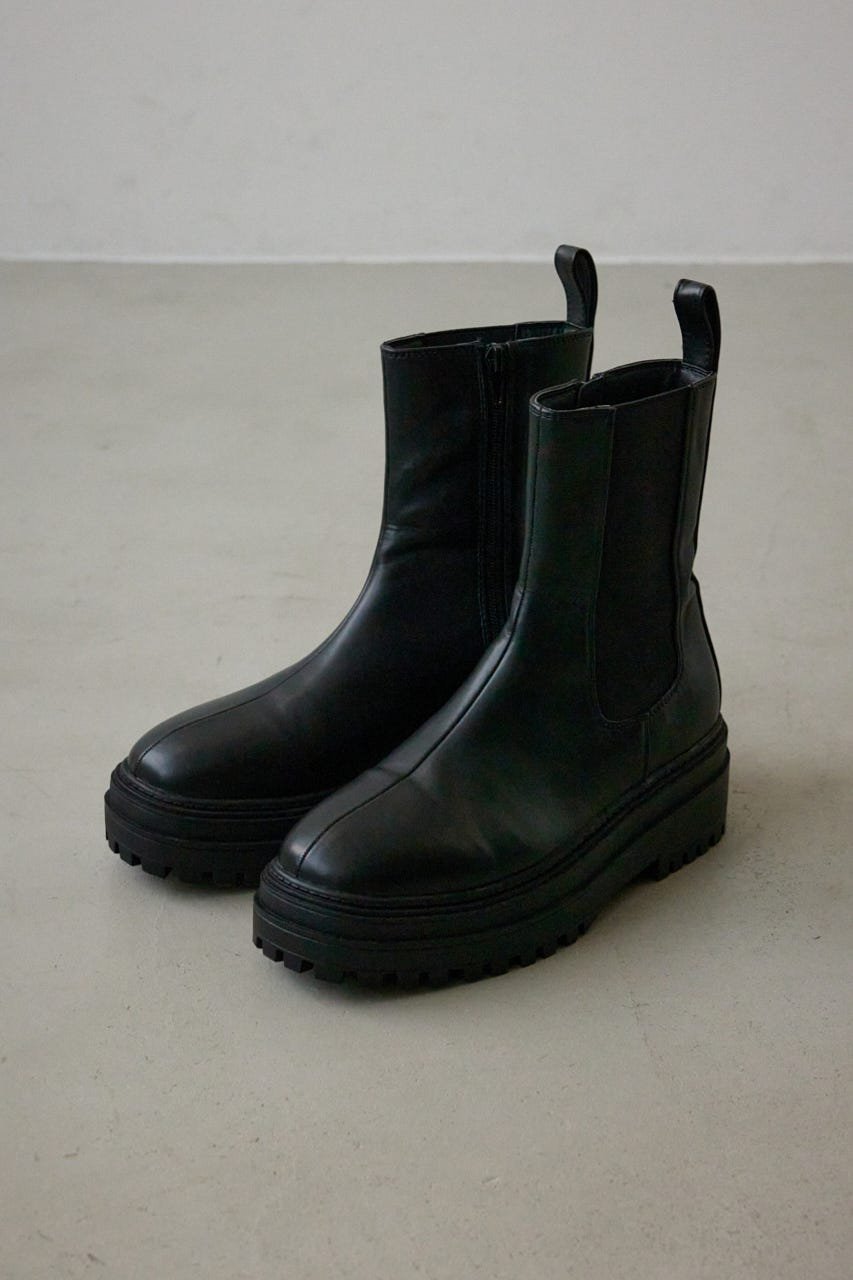 楽天市場】side gore boots BLACK BY MOUSSY ブラックバイマウジー